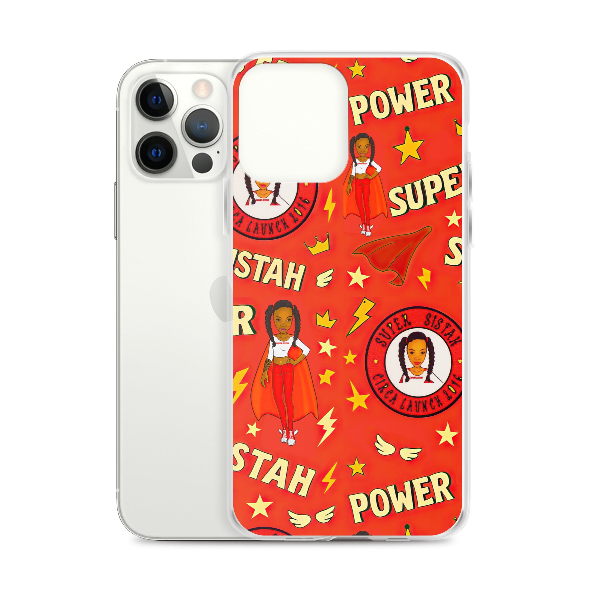 Clear Case for iPhone® Super Sistah Power - VivaSistah