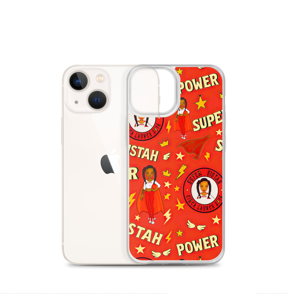 Clear Case for iPhone® Super Sistah Power - VivaSistah