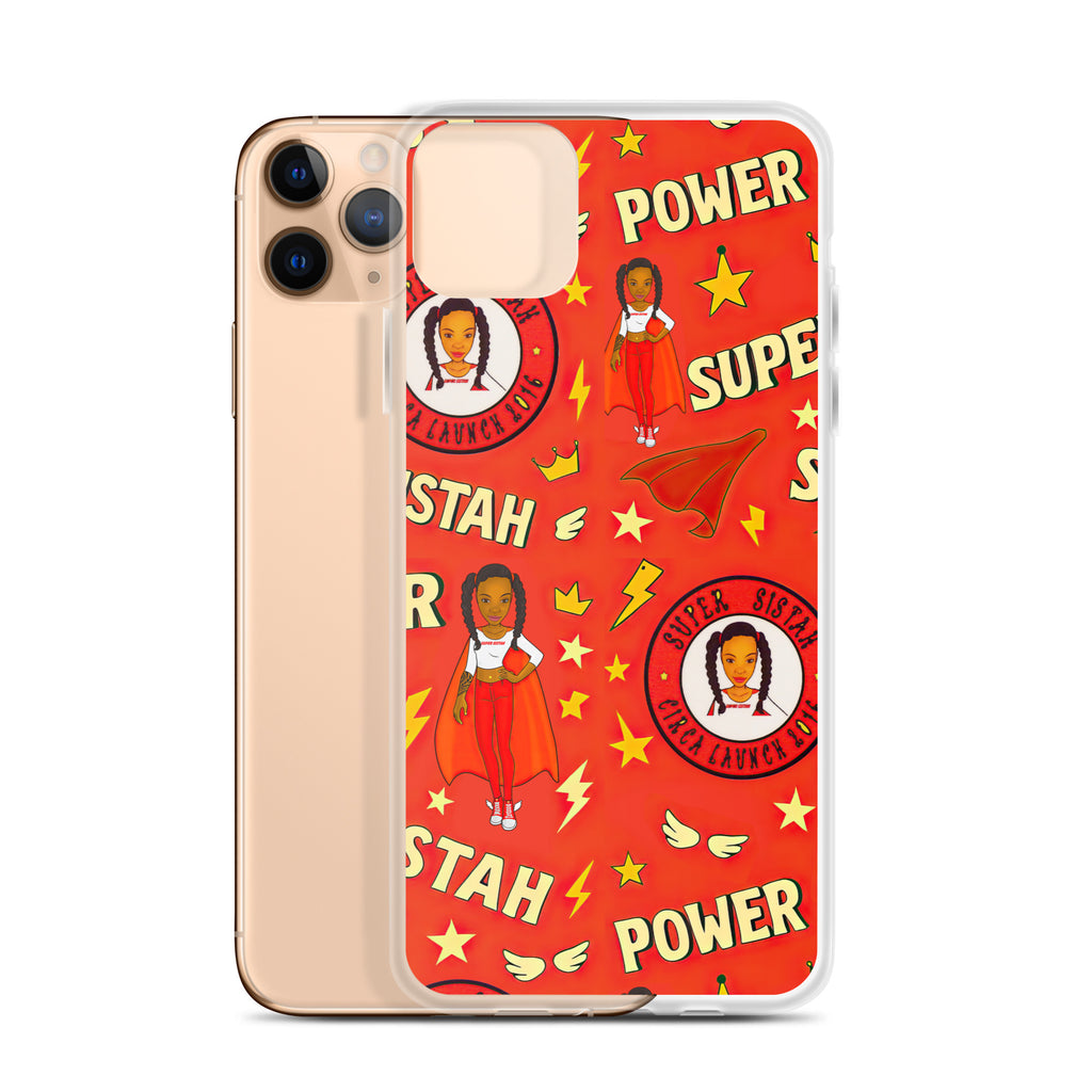 Clear Case for iPhone® Super Sistah Power - VivaSistah