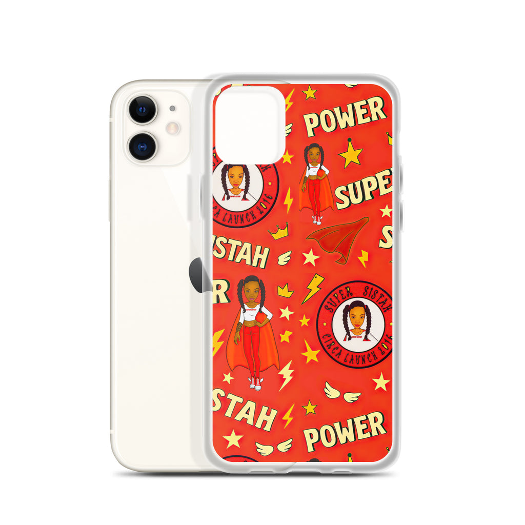 Clear Case for iPhone® Super Sistah Power - VivaSistah