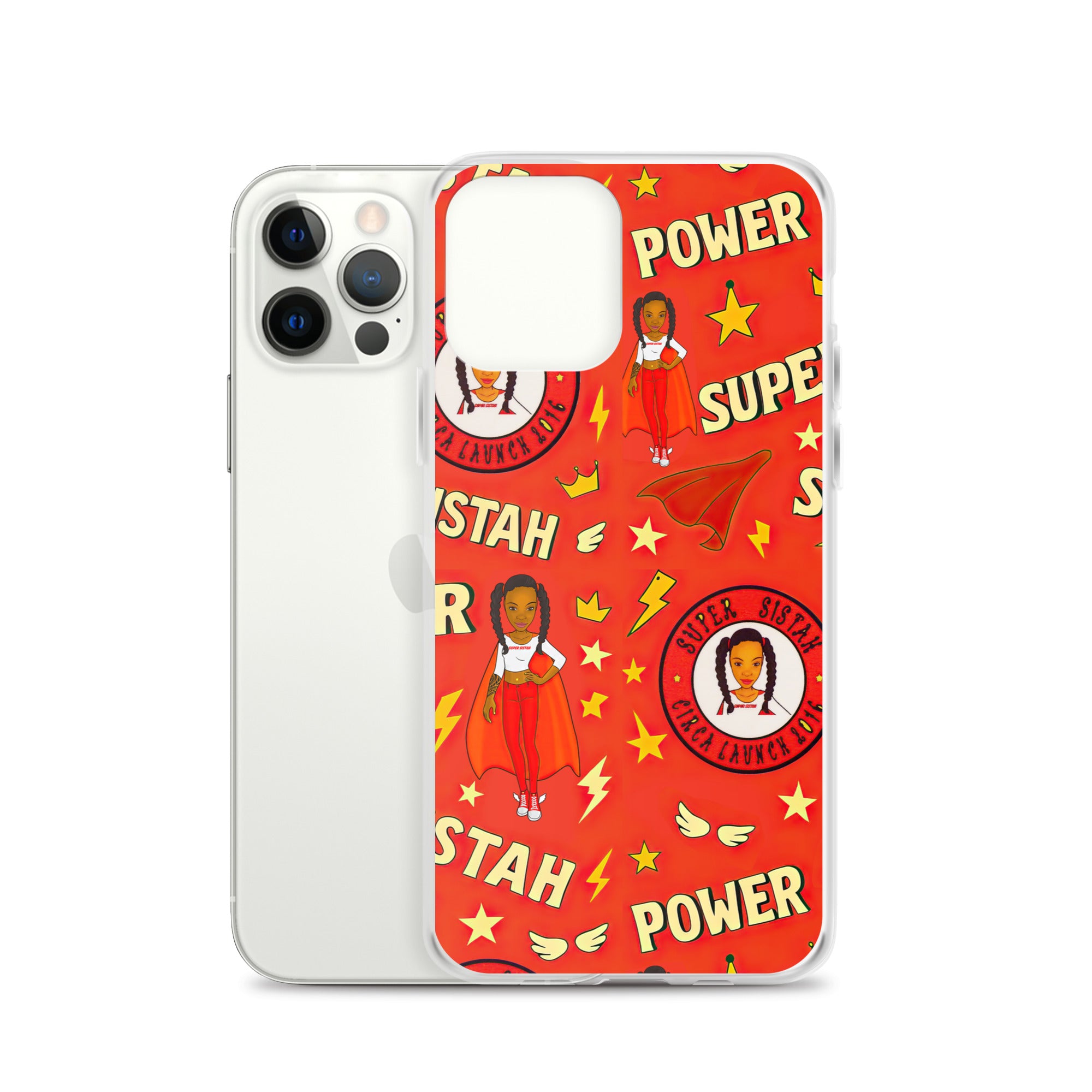 Clear Case for iPhone® Super Sistah Power - VivaSistah