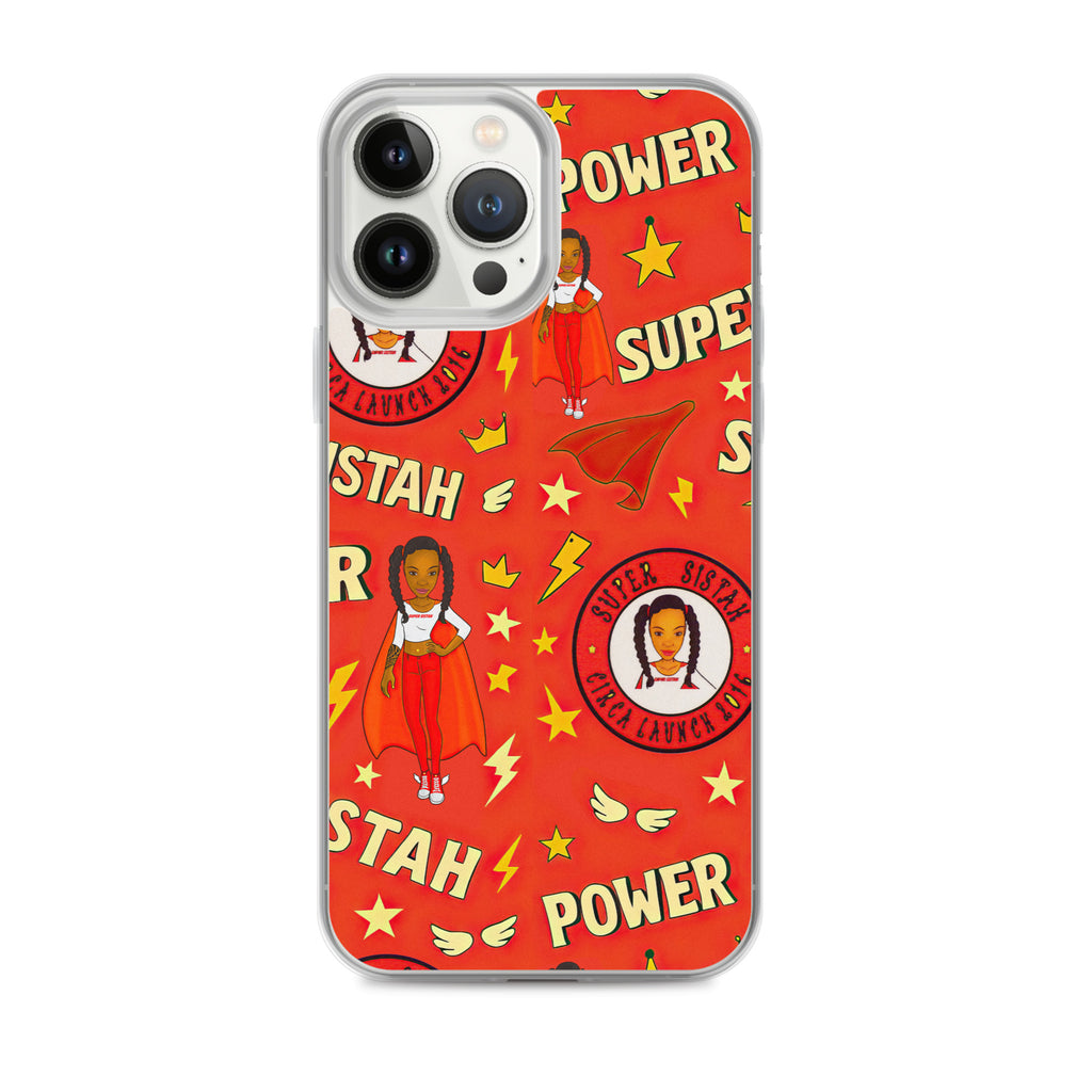 Clear Case for iPhone® Super Sistah Power - VivaSistah