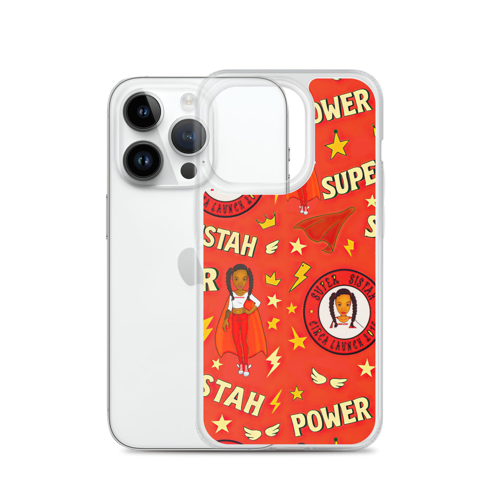 Clear Case for iPhone® Super Sistah Power - VivaSistah
