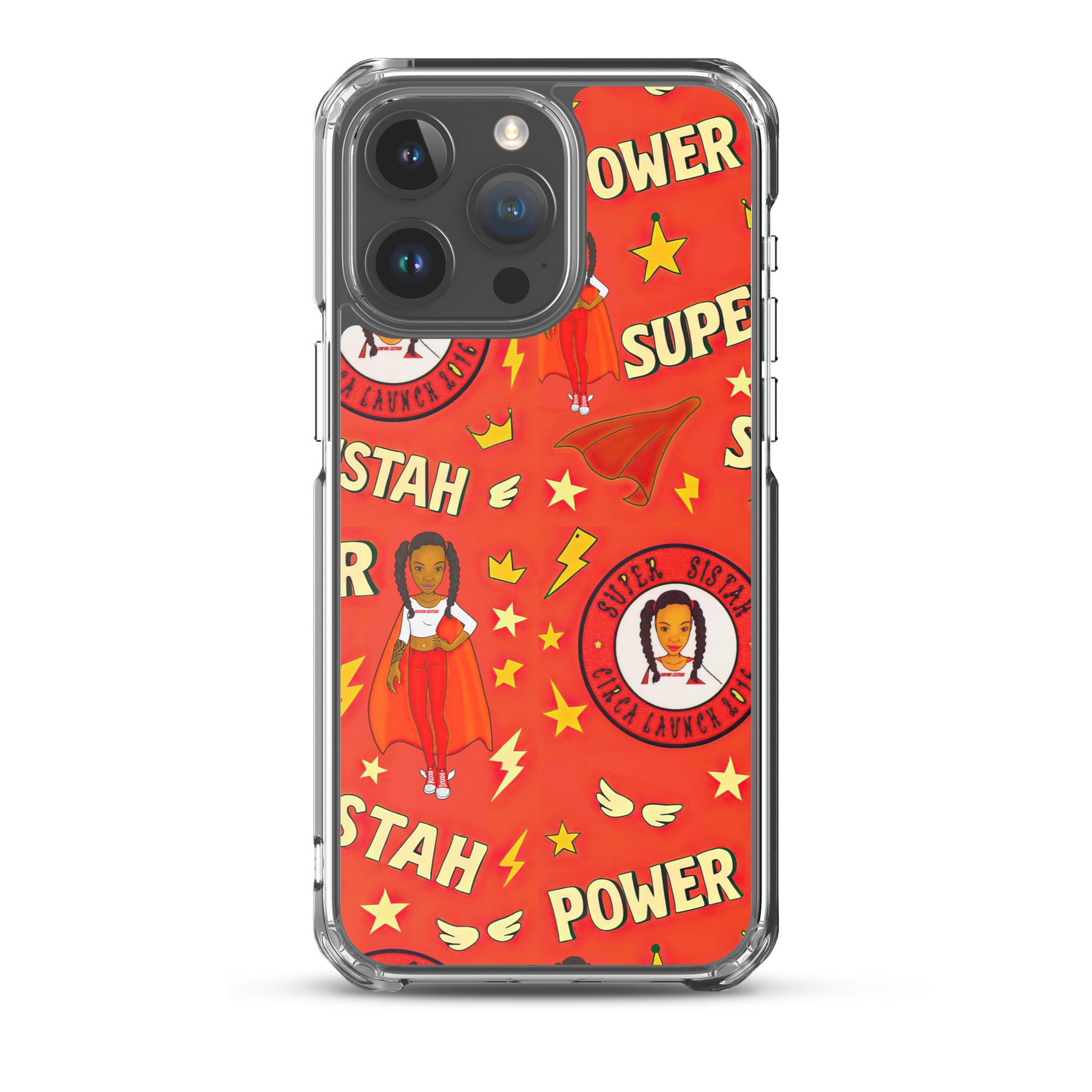 Clear Case for iPhone® Super Sistah Power