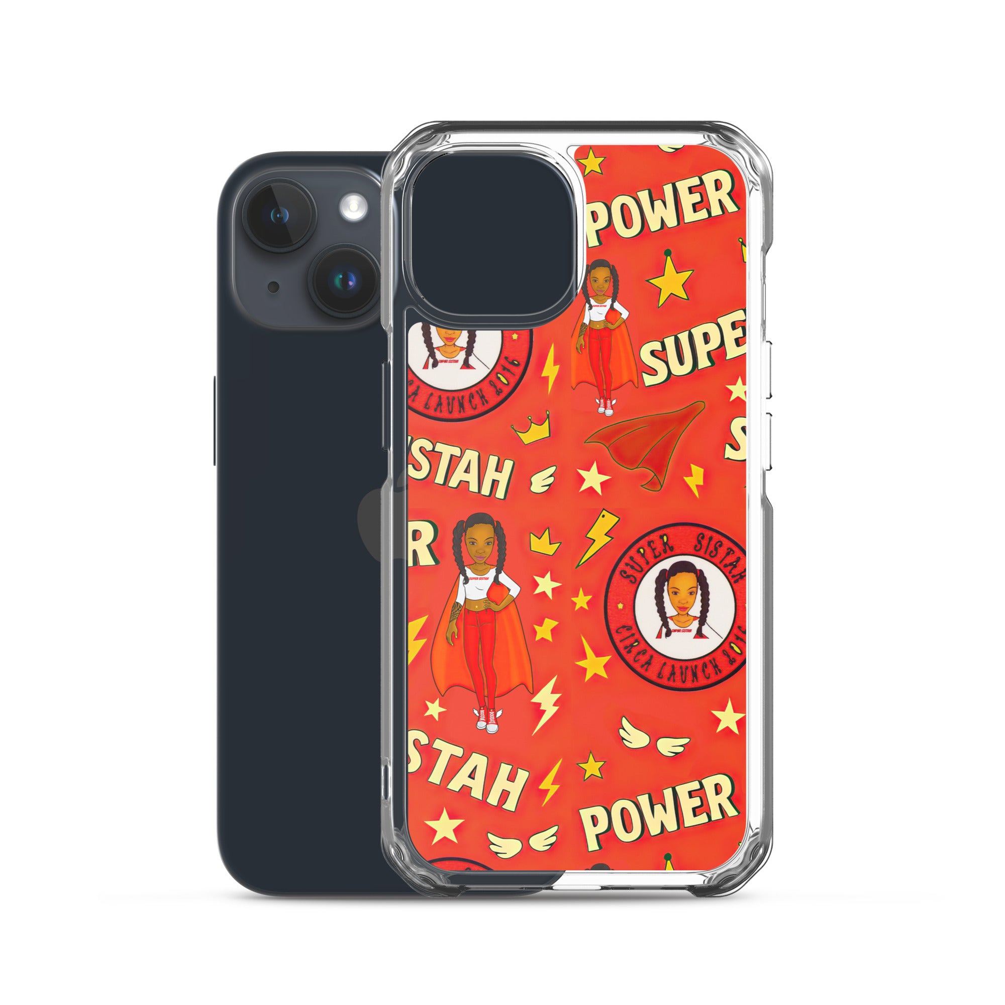 Clear Case for iPhone® Super Sistah Power