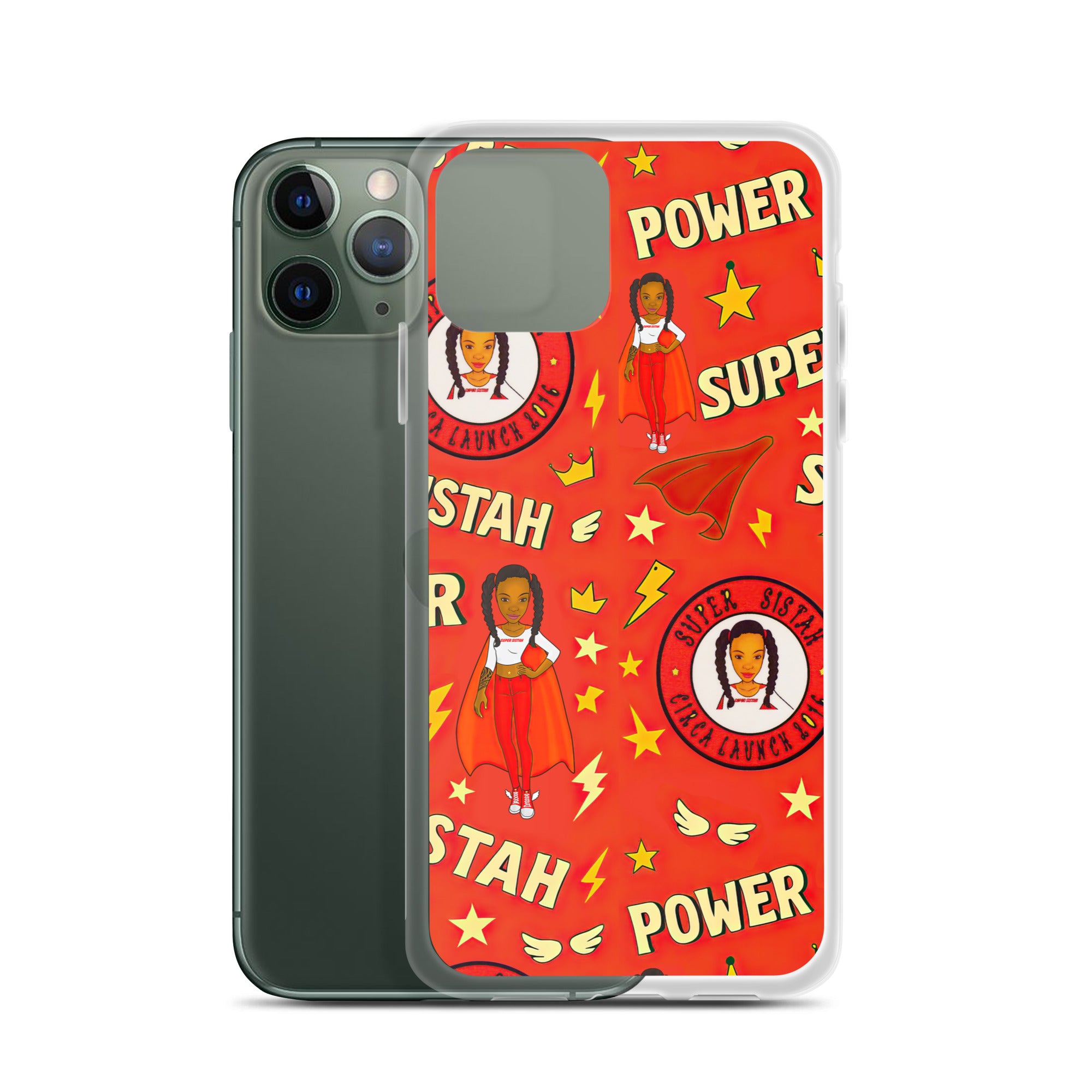 Clear Case for iPhone® Super Sistah Power - VivaSistah