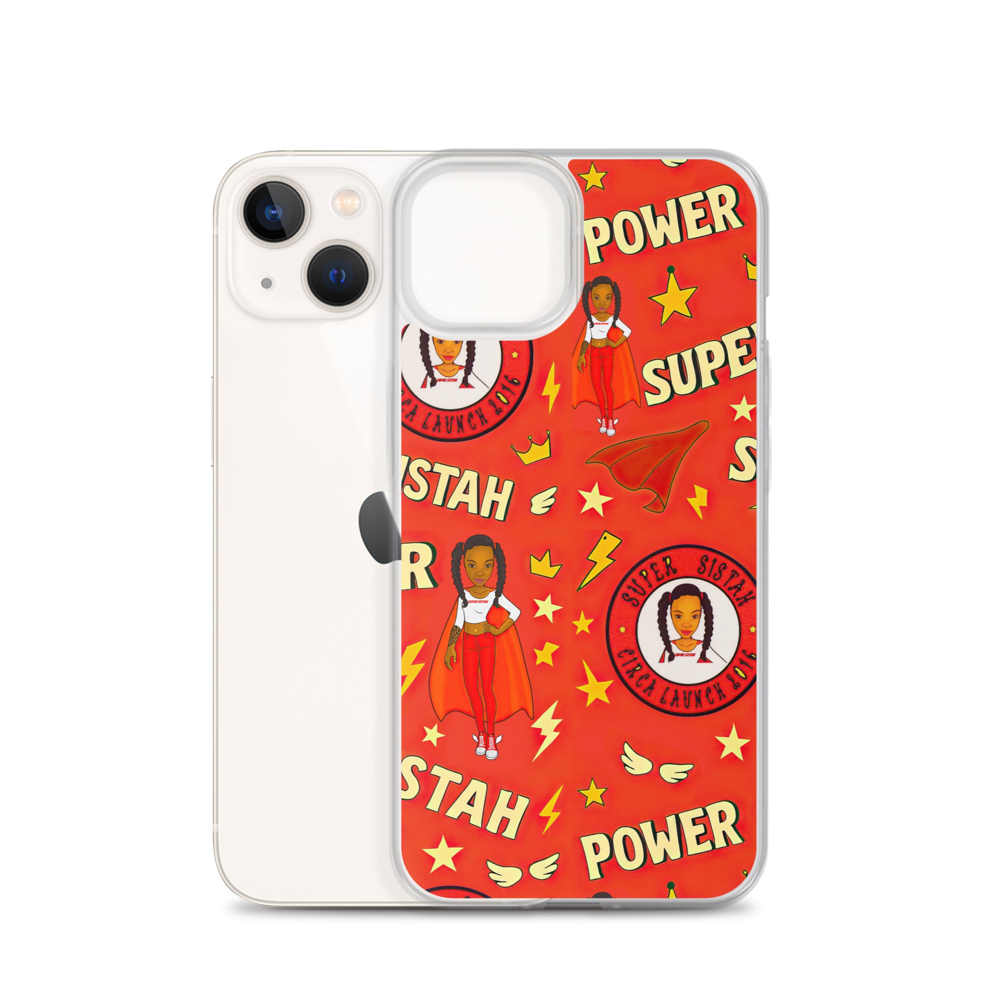 Clear Case for iPhone® Super Sistah Power - VivaSistah