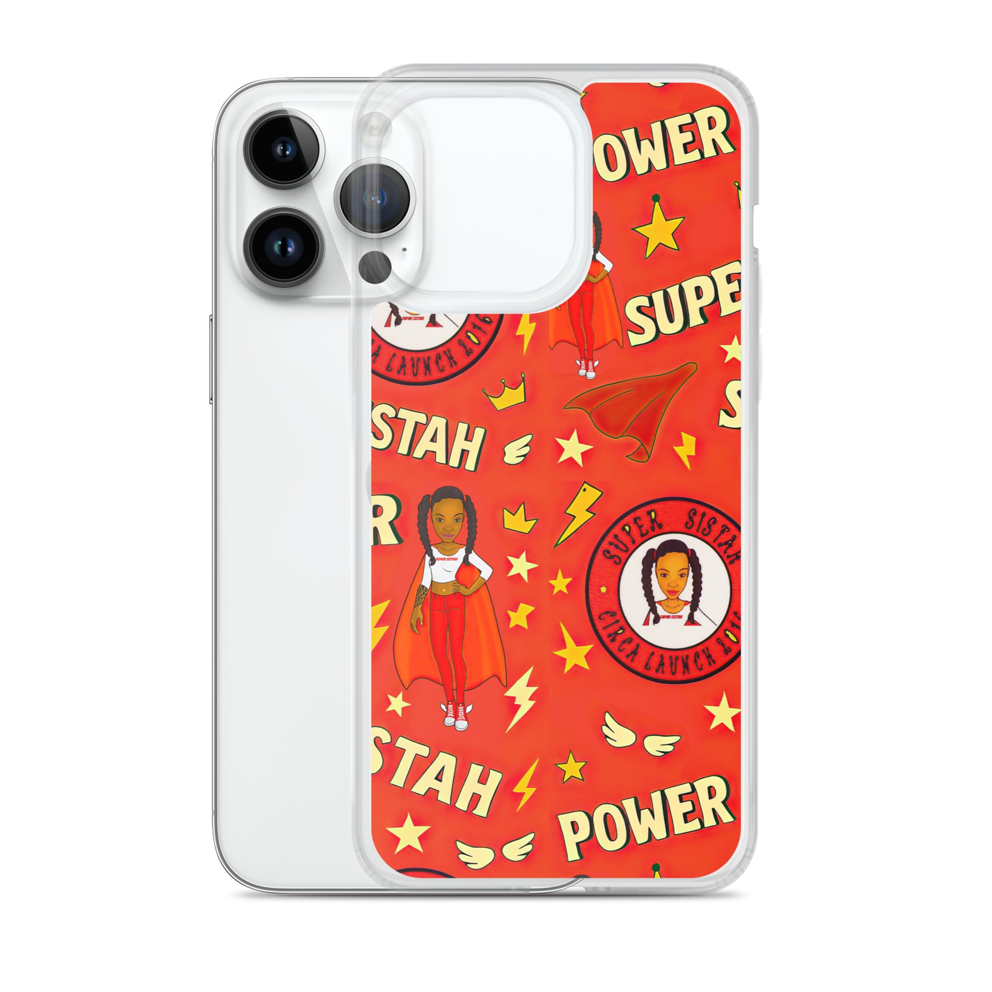 Clear Case for iPhone® Super Sistah Power - VivaSistah