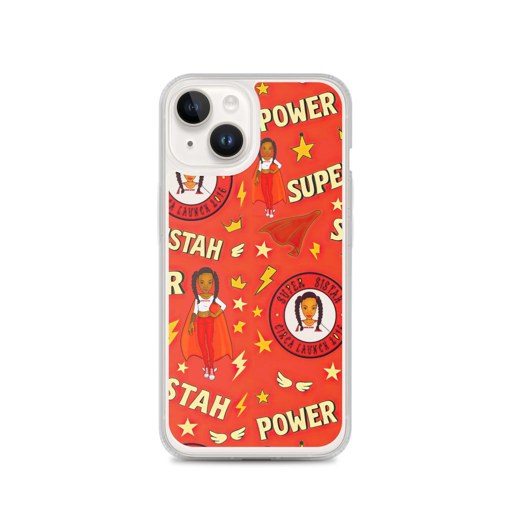Clear Case for iPhone® Super Sistah Power - VivaSistah