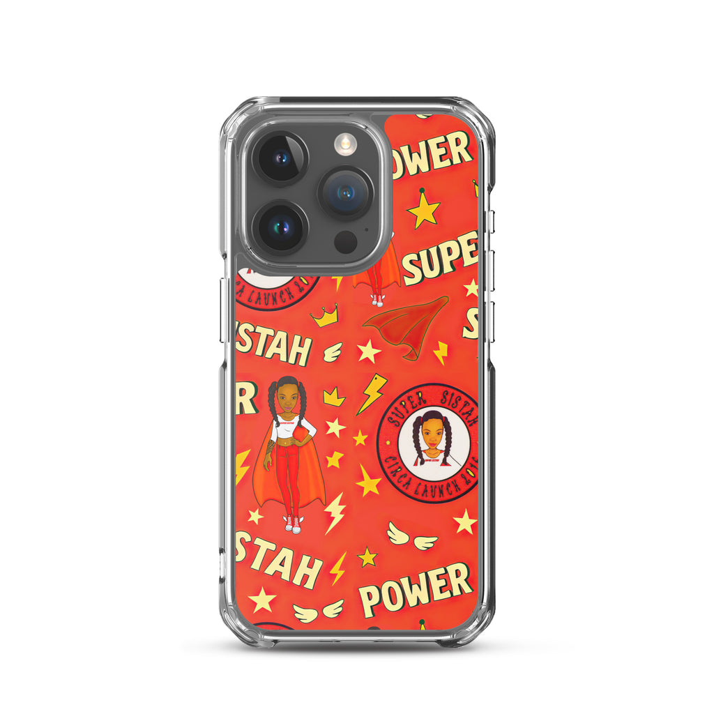Clear Case for iPhone® Super Sistah Power