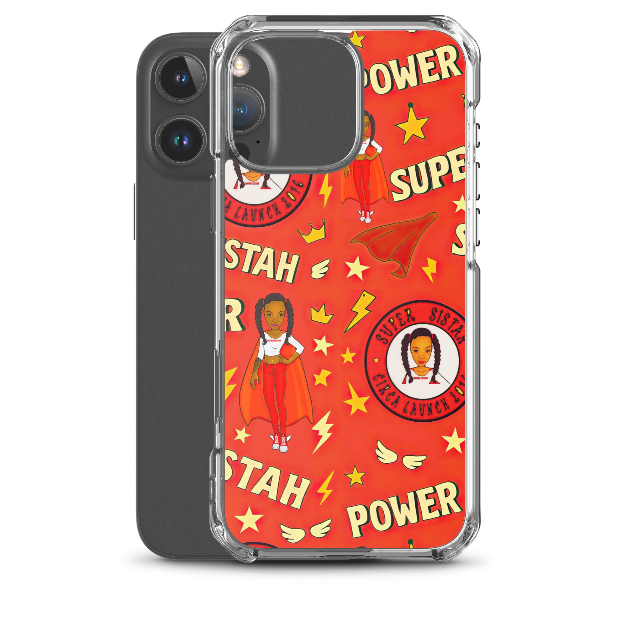 Clear Case for iPhone® Super Sistah Power