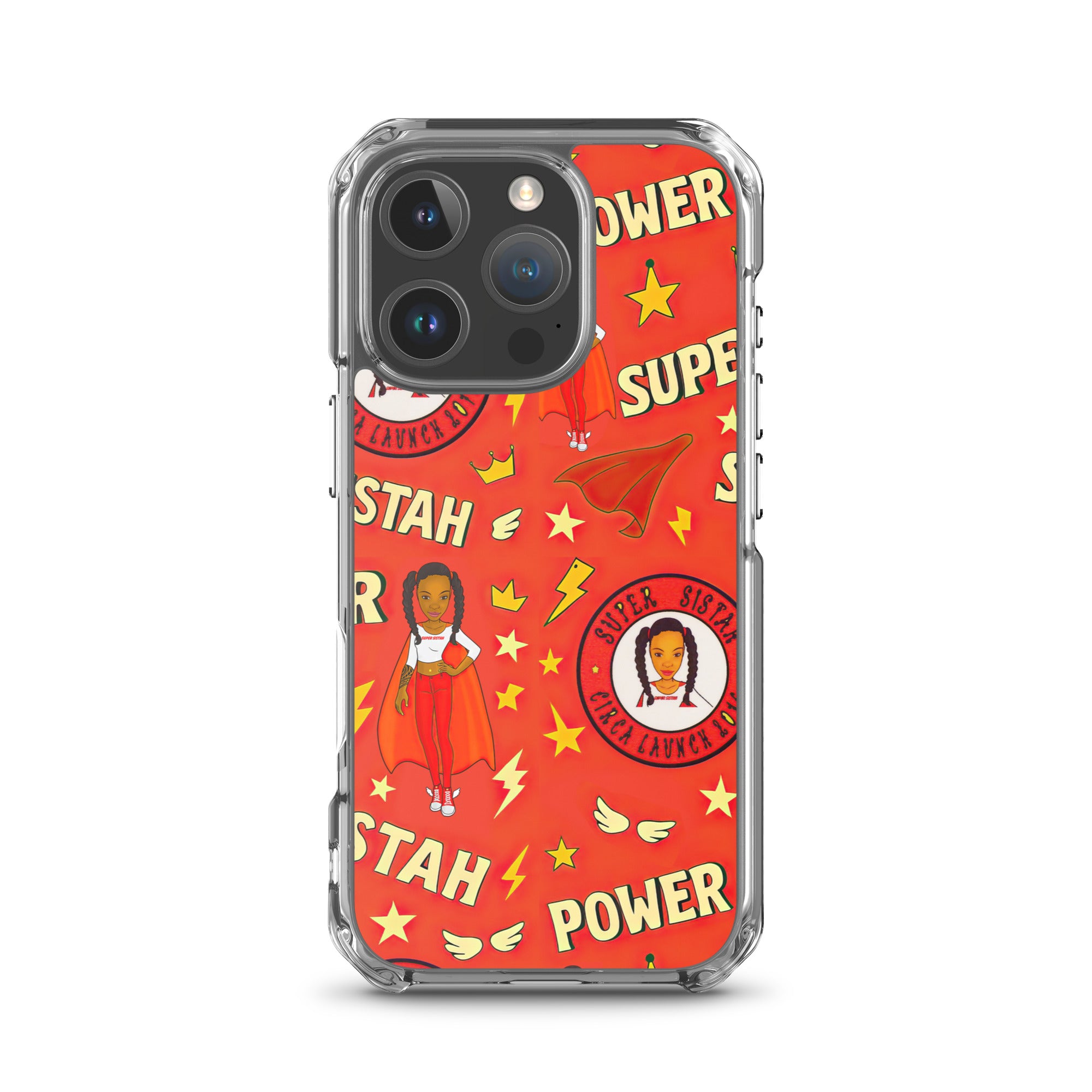 Clear Case for iPhone® Super Sistah Power