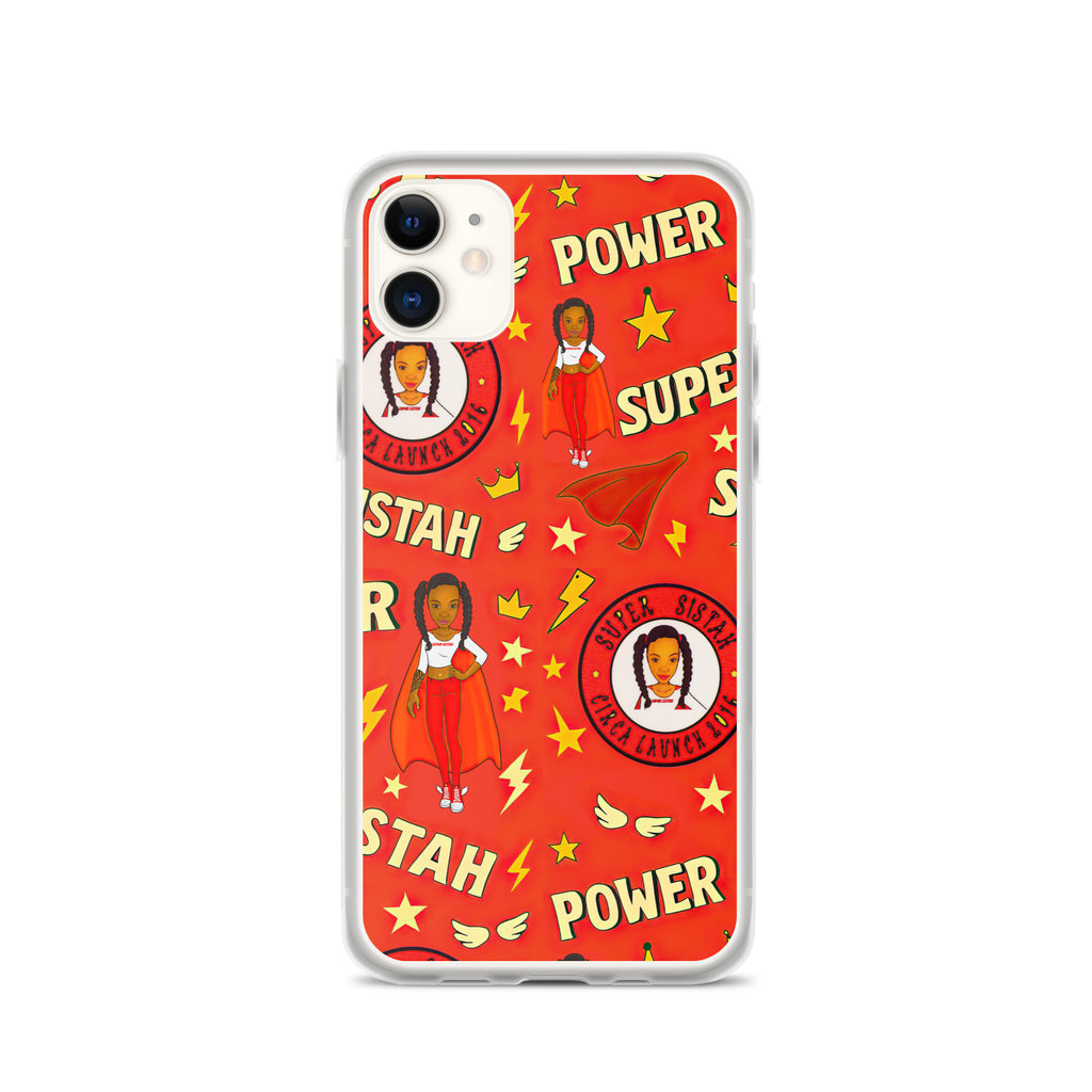 Clear Case for iPhone® Super Sistah Power - VivaSistah