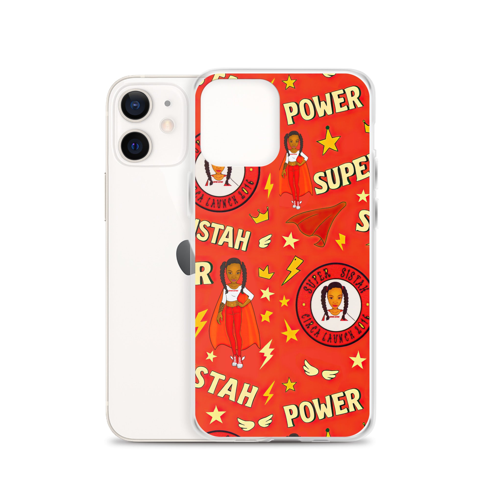 Clear Case for iPhone® Super Sistah Power - VivaSistah