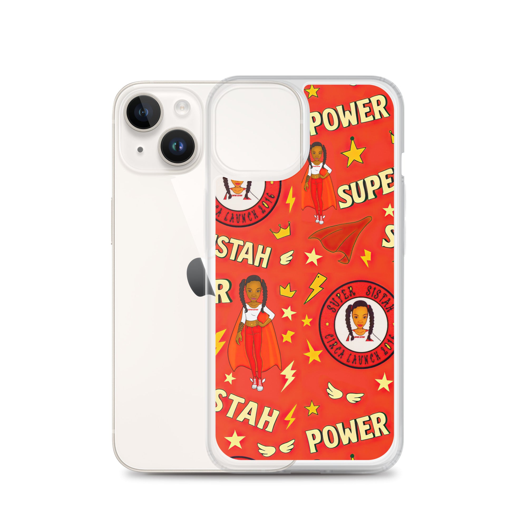 Clear Case for iPhone® Super Sistah Power