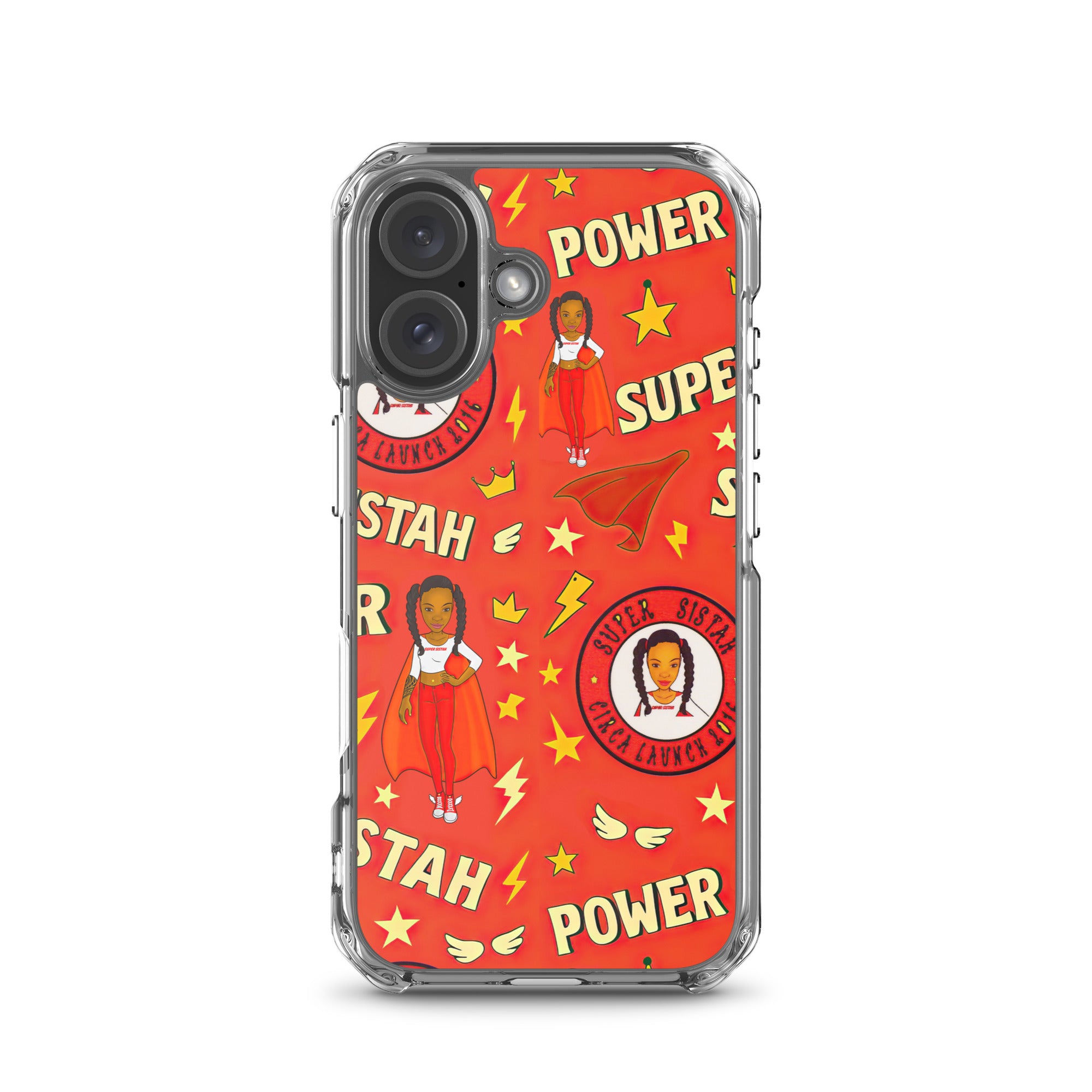 Clear Case for iPhone® Super Sistah Power