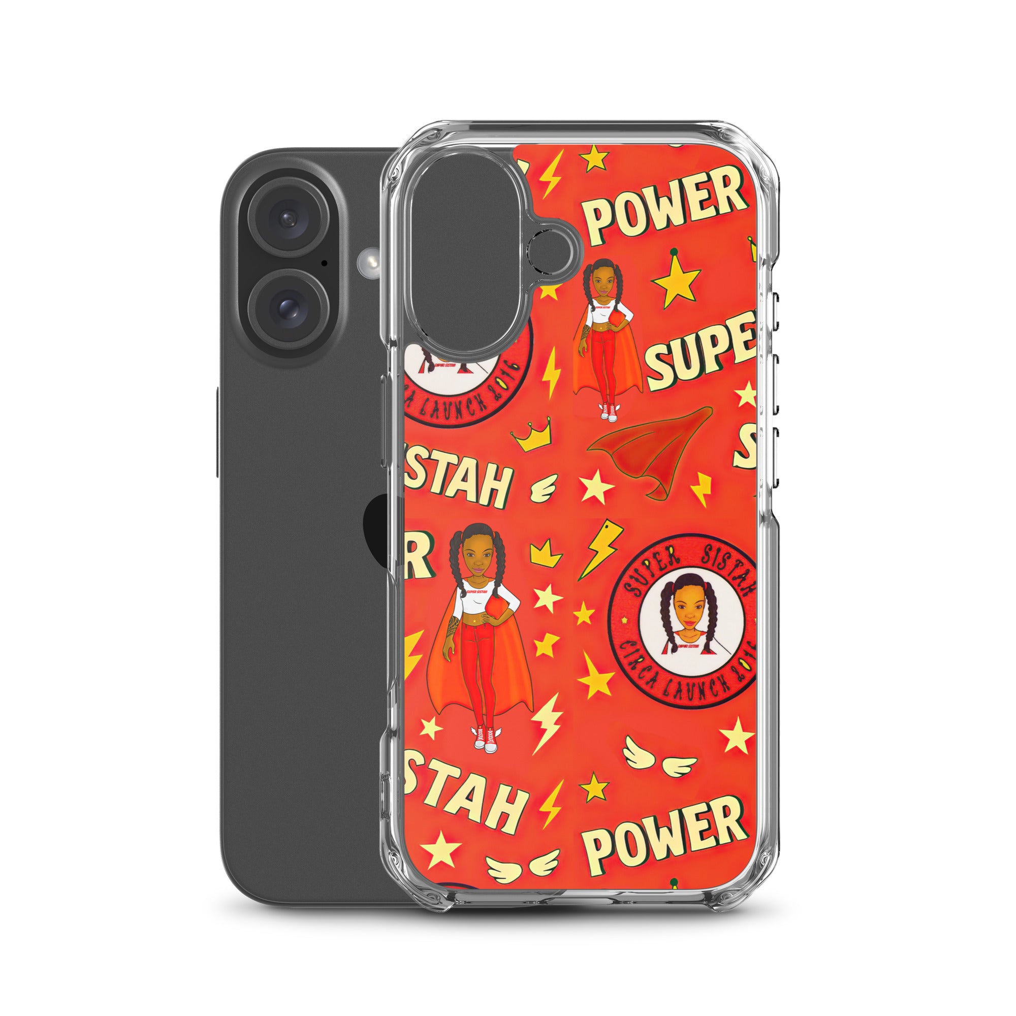 Clear Case for iPhone® Super Sistah Power