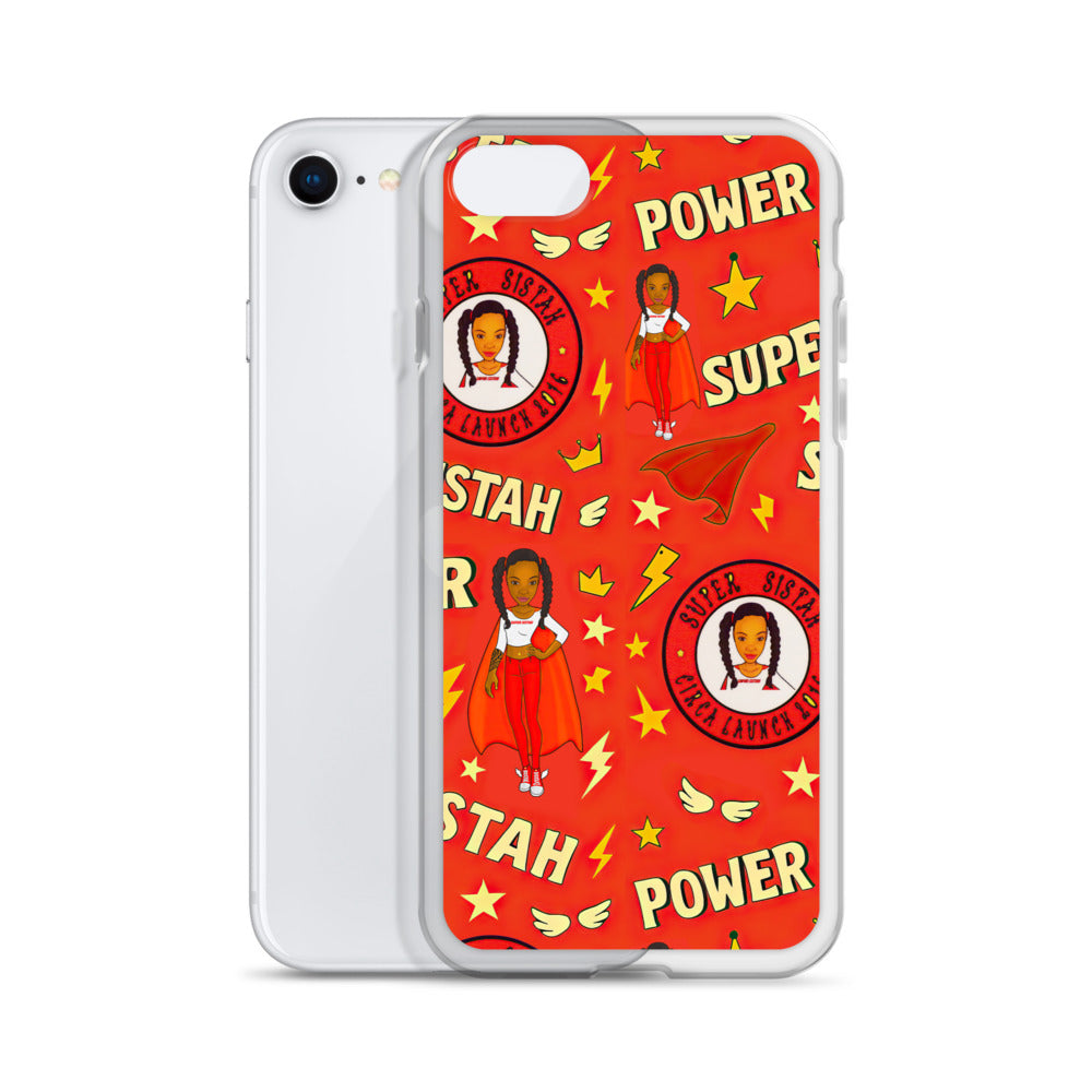 Clear Case for iPhone® Super Sistah Power