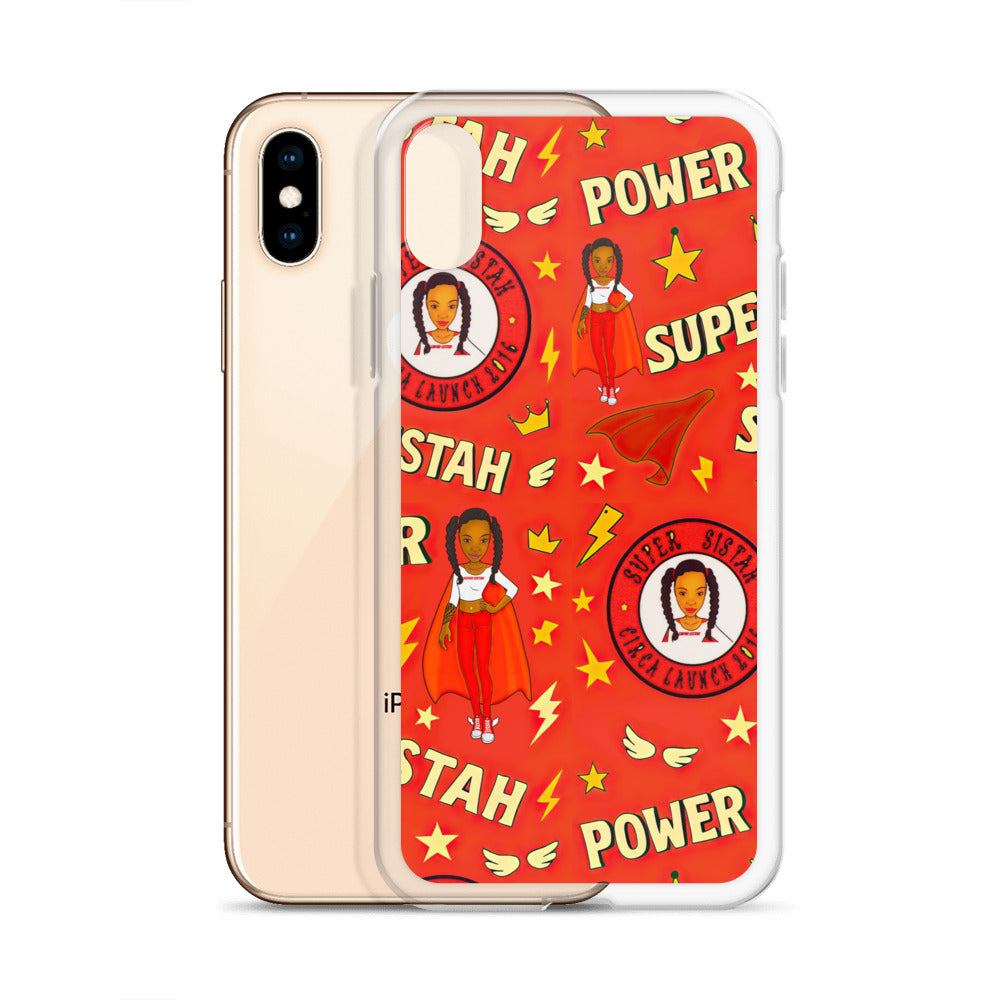 Clear Case for iPhone® Super Sistah Power
