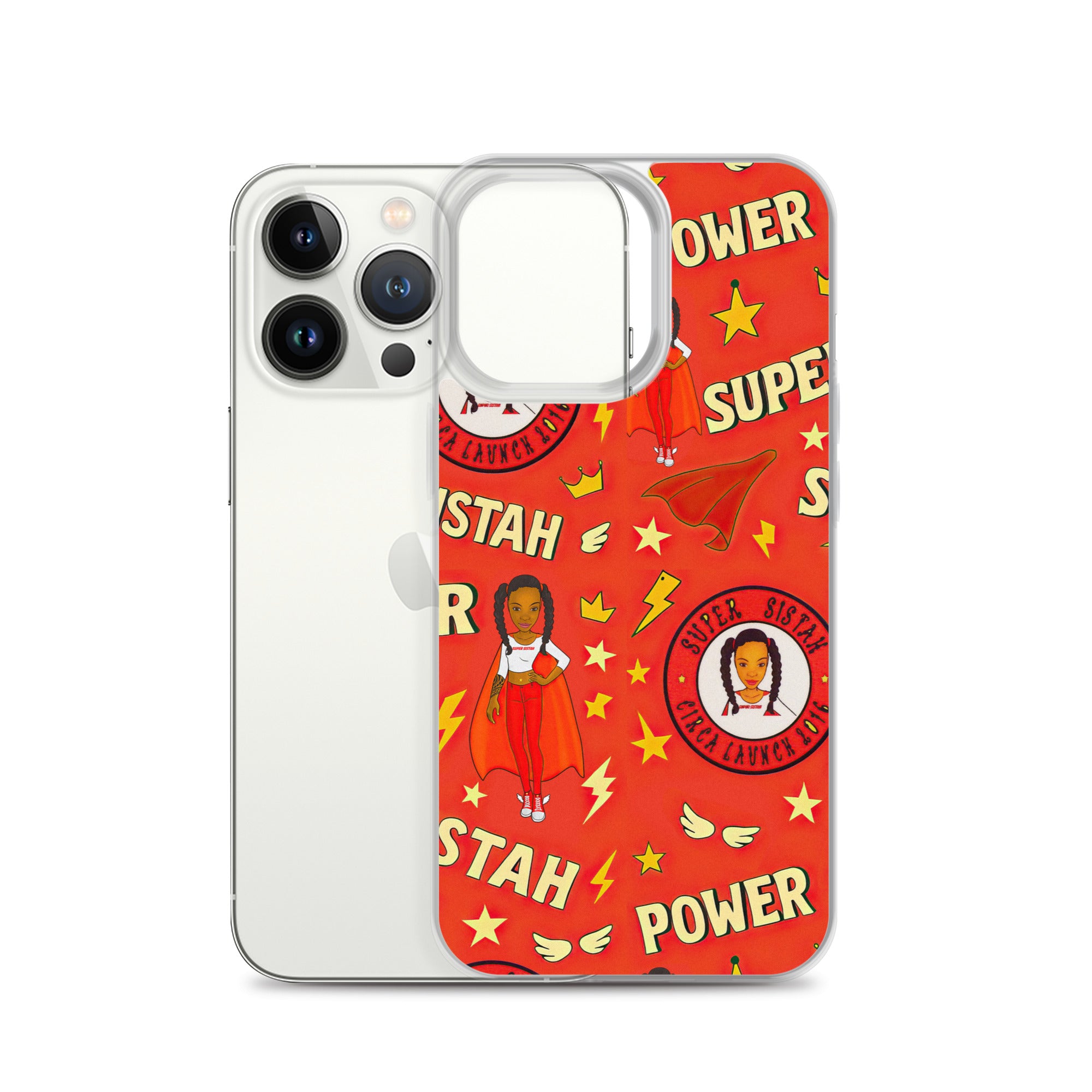 Clear Case for iPhone® Super Sistah Power - VivaSistah
