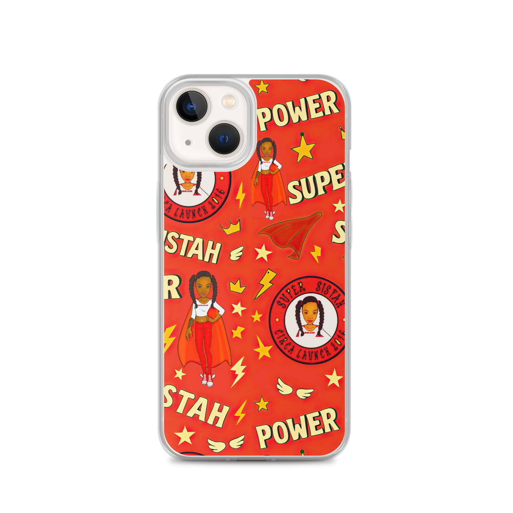 Clear Case for iPhone® Super Sistah Power - VivaSistah