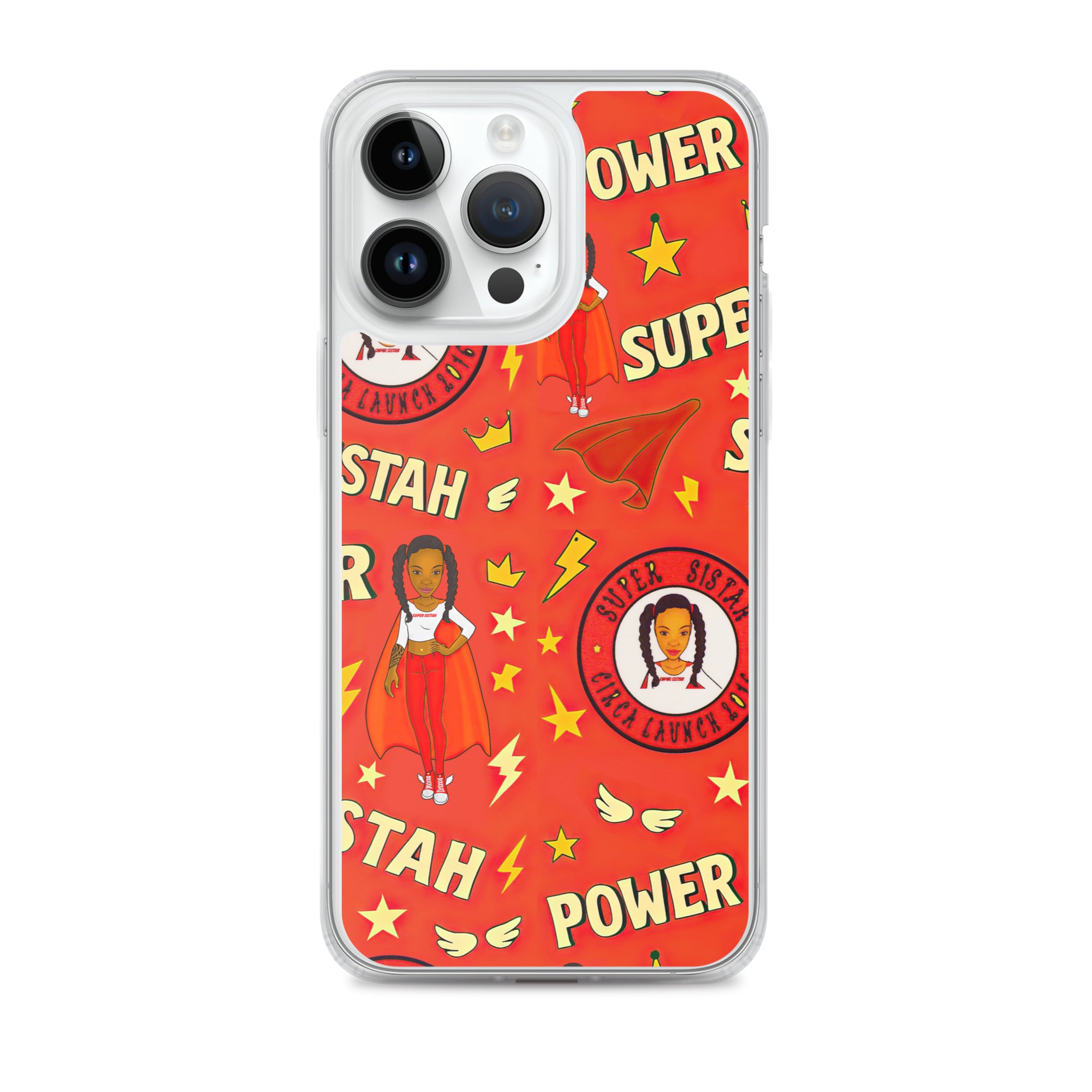 Clear Case for iPhone® Super Sistah Power - VivaSistah