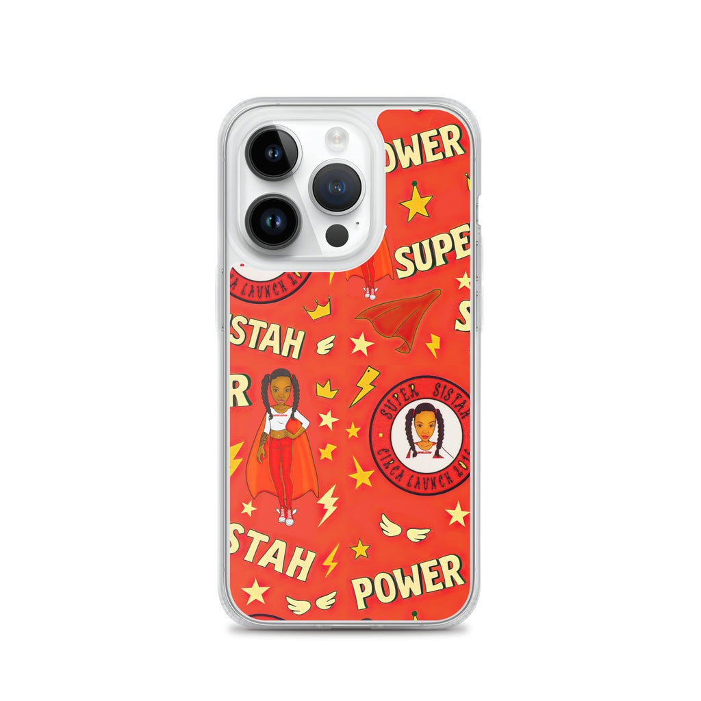 Clear Case for iPhone® Super Sistah Power - VivaSistah