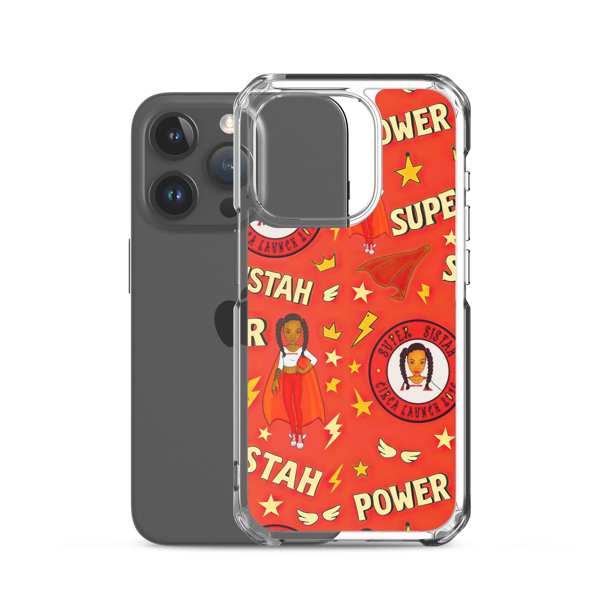 Clear Case for iPhone® Super Sistah Power