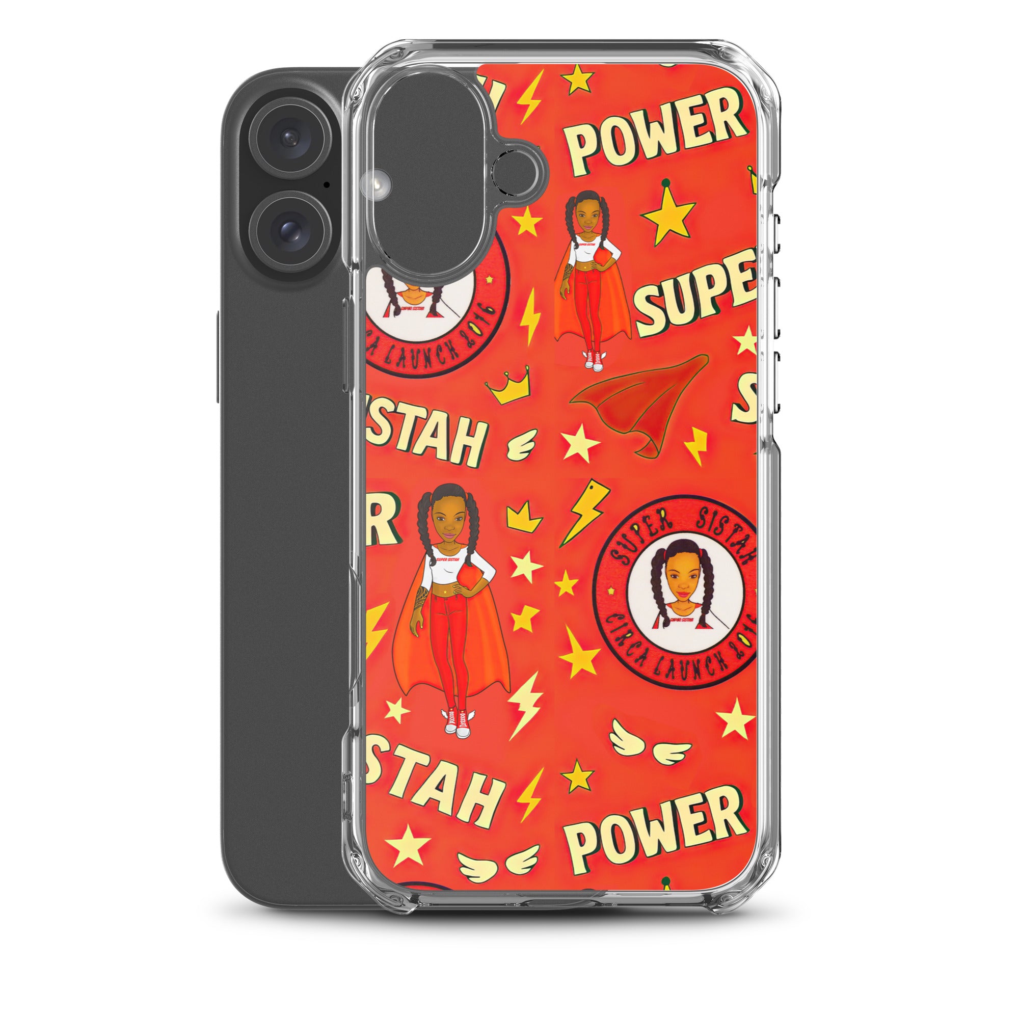 Clear Case for iPhone® Super Sistah Power