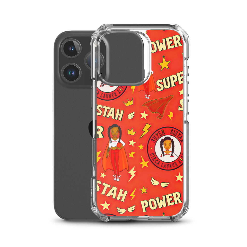 Clear Case for iPhone® Super Sistah Power