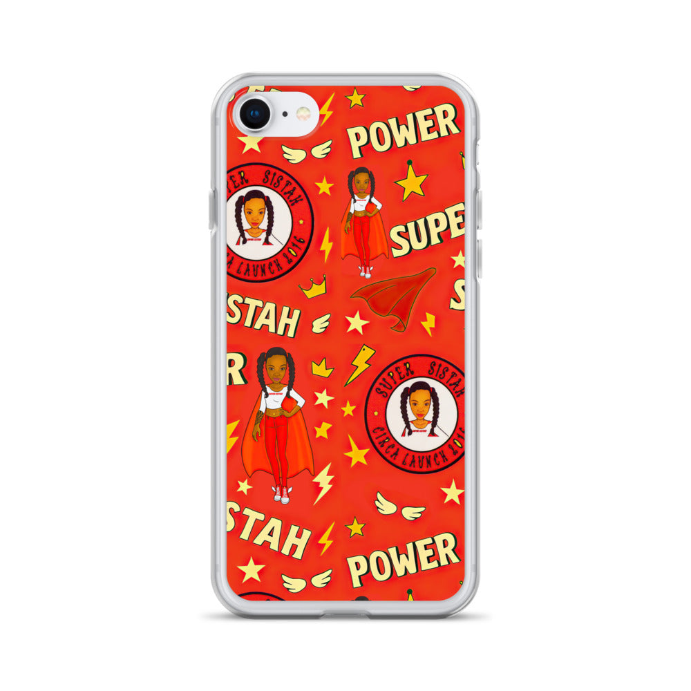 Clear Case for iPhone® Super Sistah Power