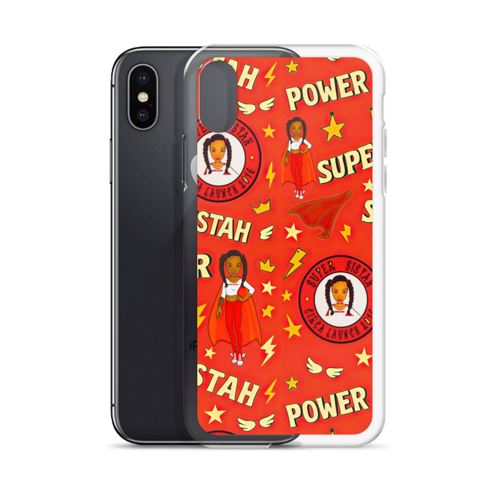 Clear Case for iPhone® Super Sistah Power