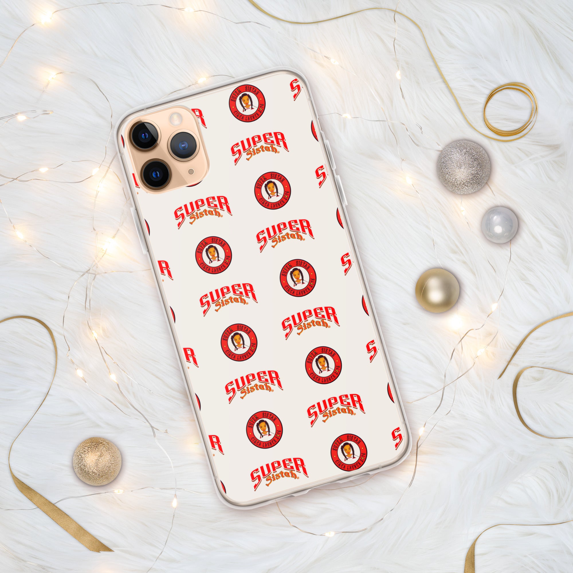Clear Case for iPhone® Super Sistah logo - VivaSistah
