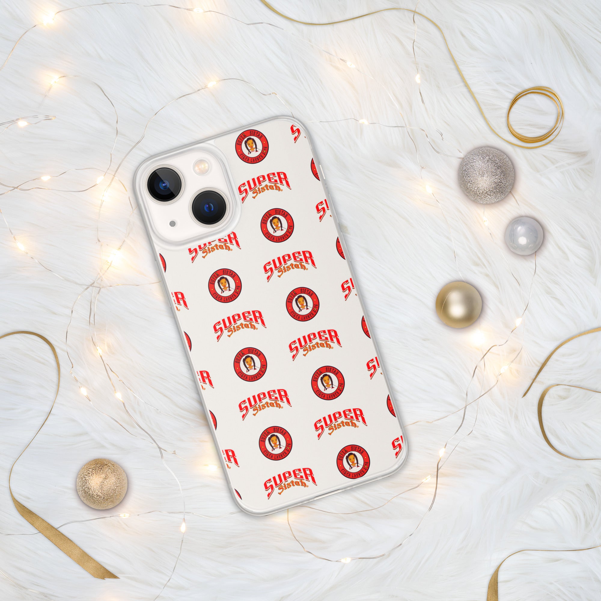 Clear Case for iPhone® Super Sistah logo - VivaSistah