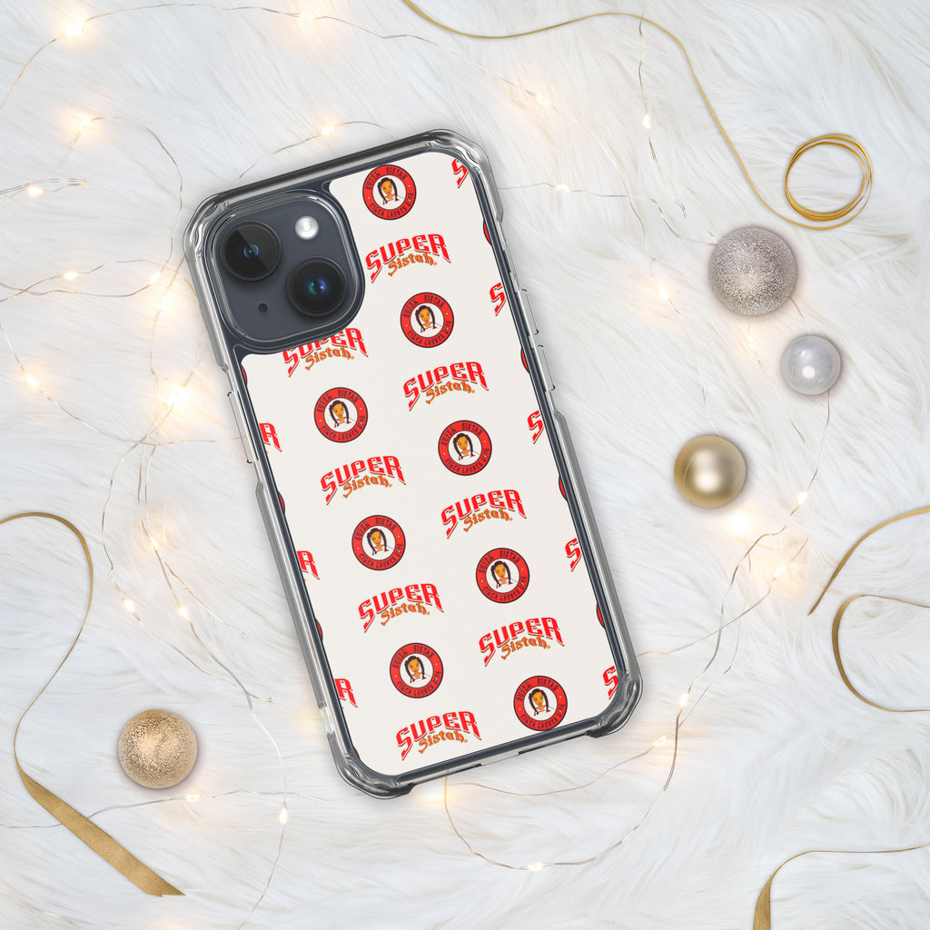 Clear Case for iPhone® Super Sistah logo - VivaSistah