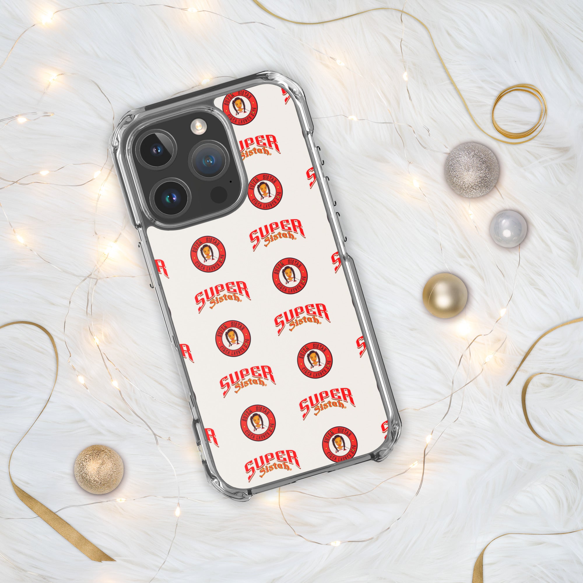 Clear Case for iPhone® Super Sistah logo - VivaSistah