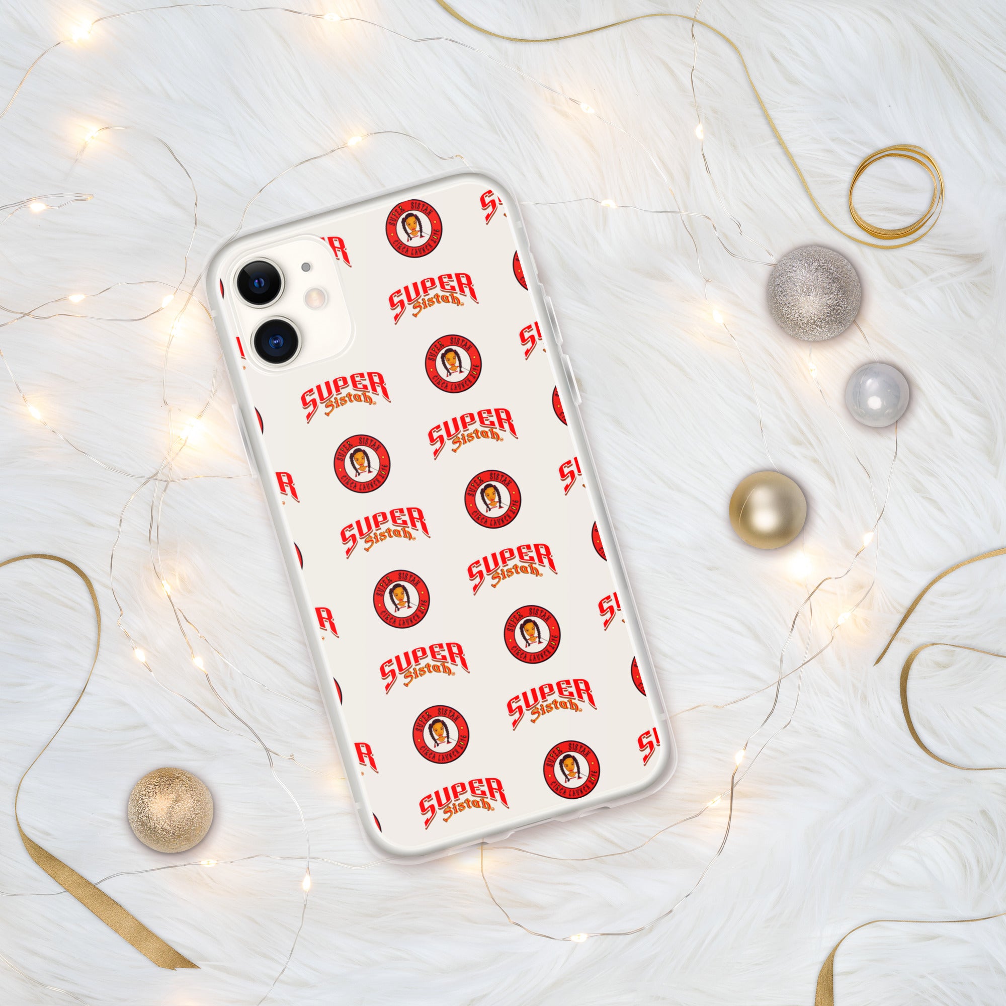 Clear Case for iPhone® Super Sistah logo - VivaSistah
