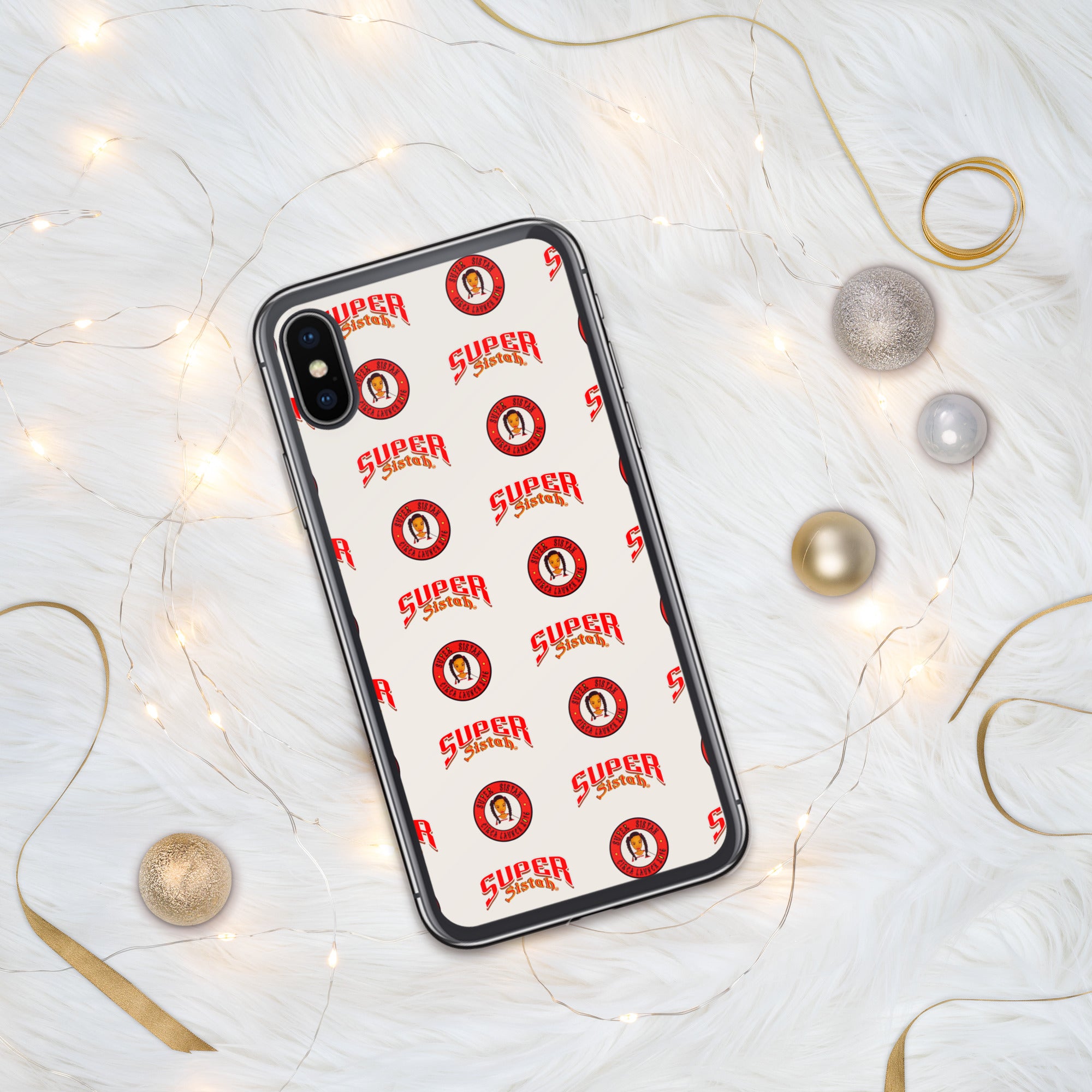 Clear Case for iPhone® Super Sistah logo - VivaSistah