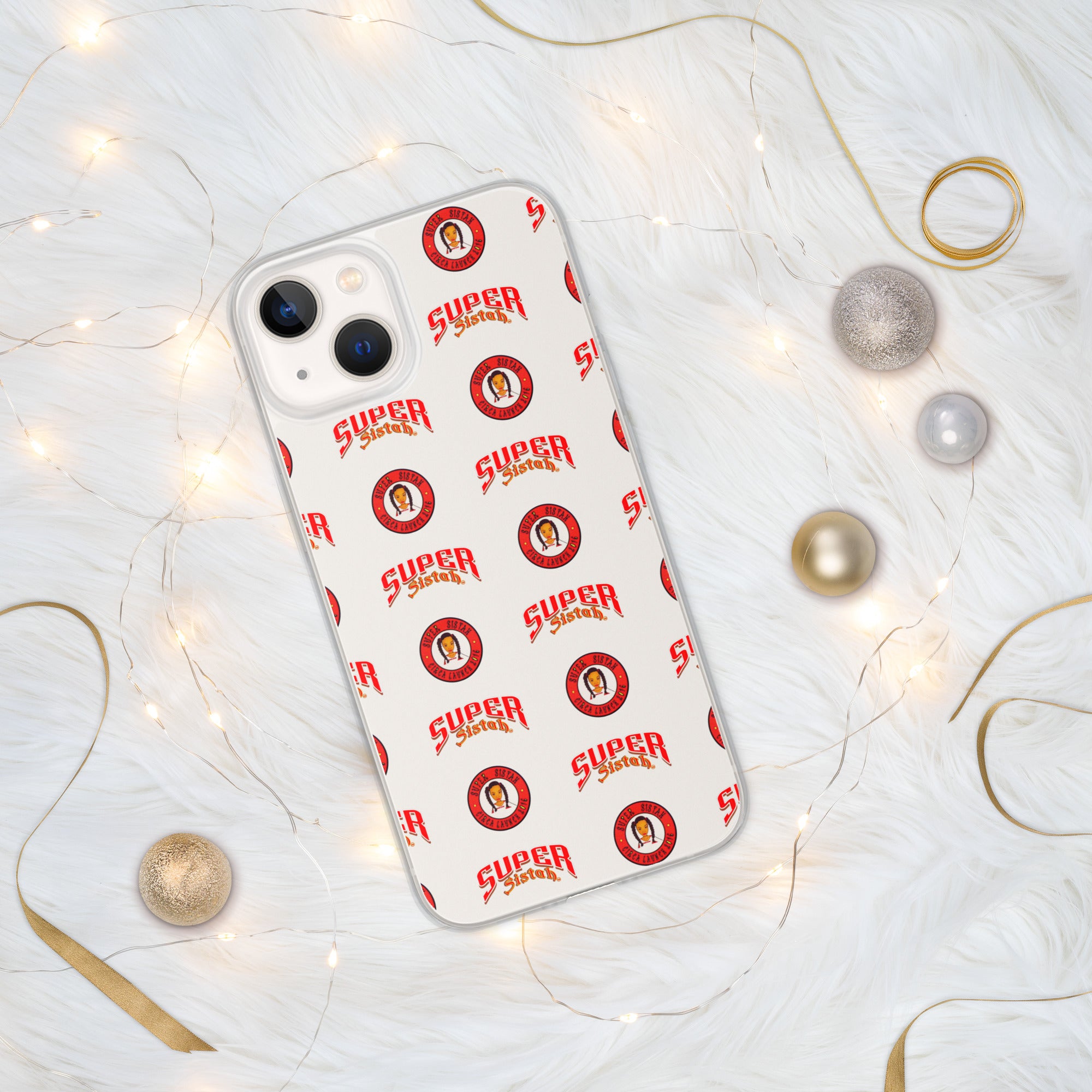 Clear Case for iPhone® Super Sistah logo - VivaSistah