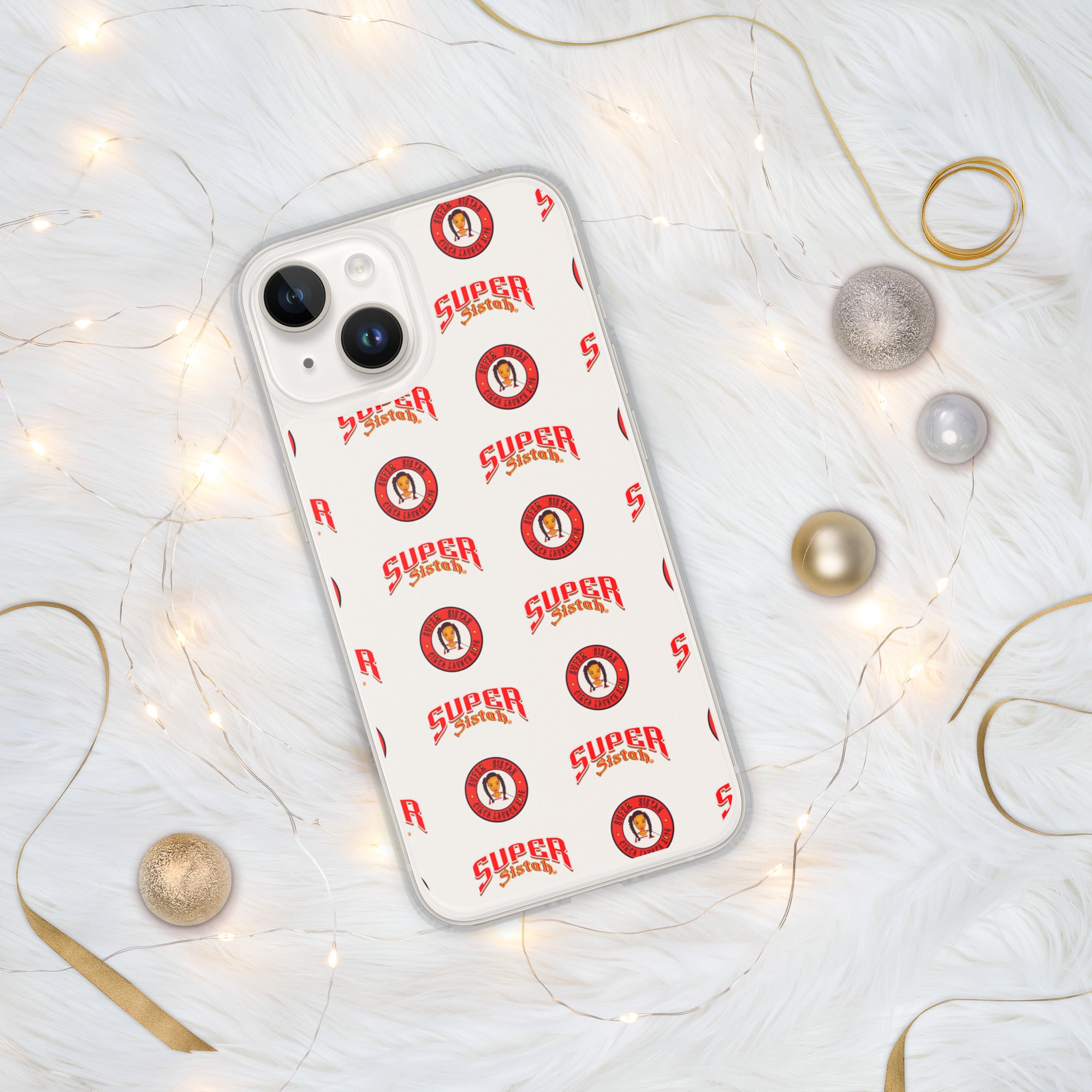 Clear Case for iPhone® Super Sistah logo - VivaSistah