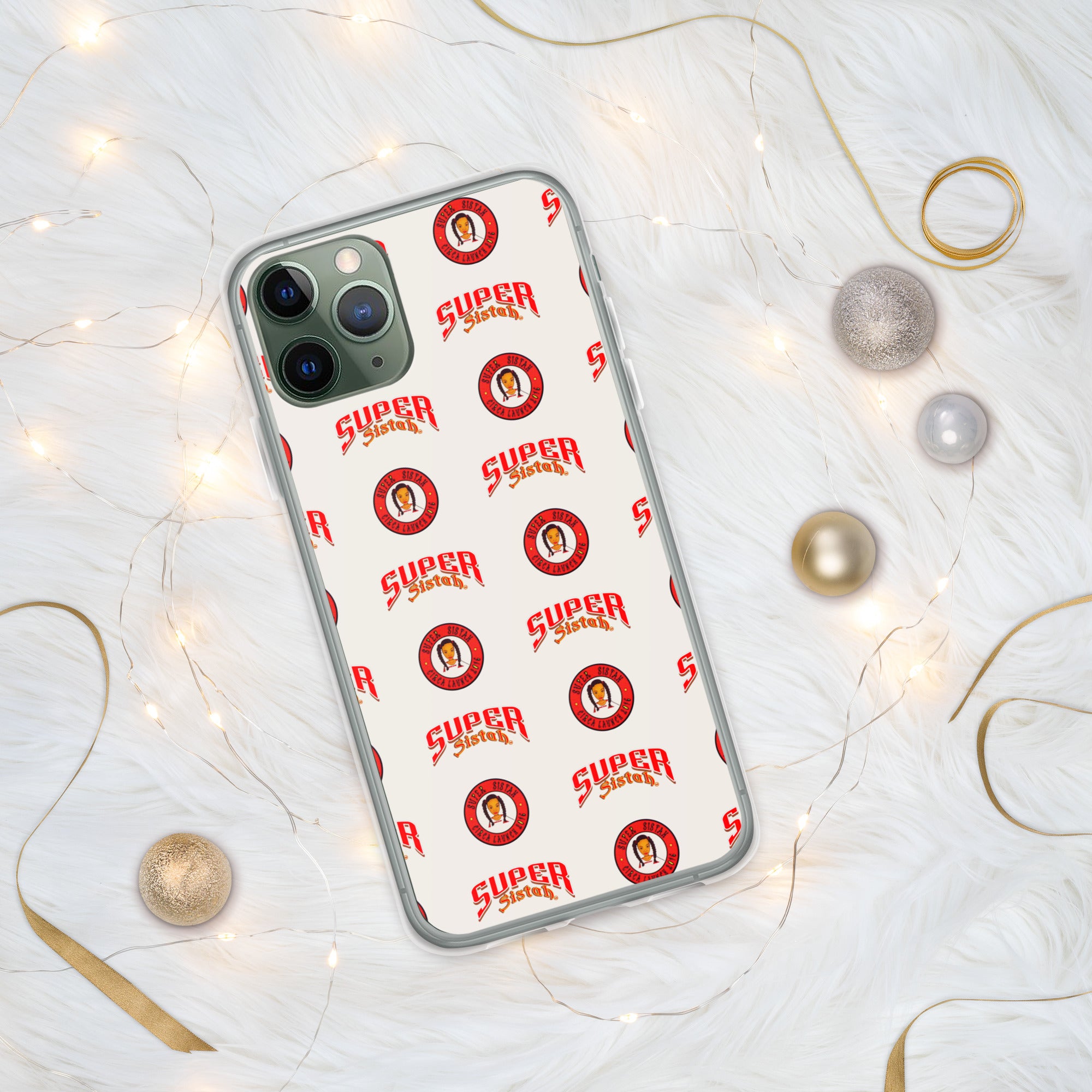 Clear Case for iPhone® Super Sistah logo - VivaSistah