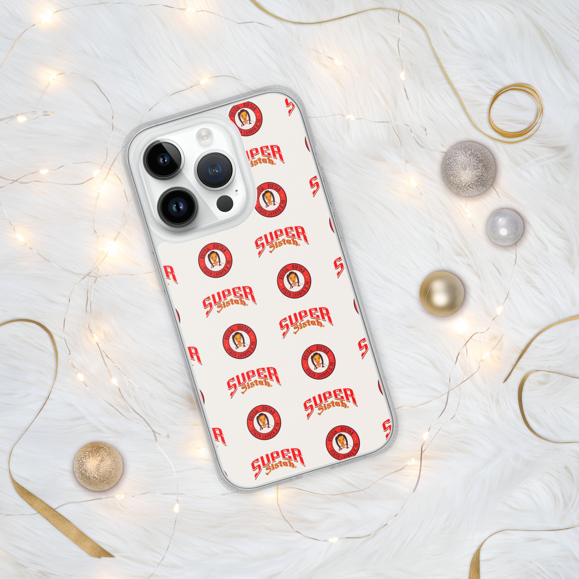 Clear Case for iPhone® Super Sistah logo - VivaSistah