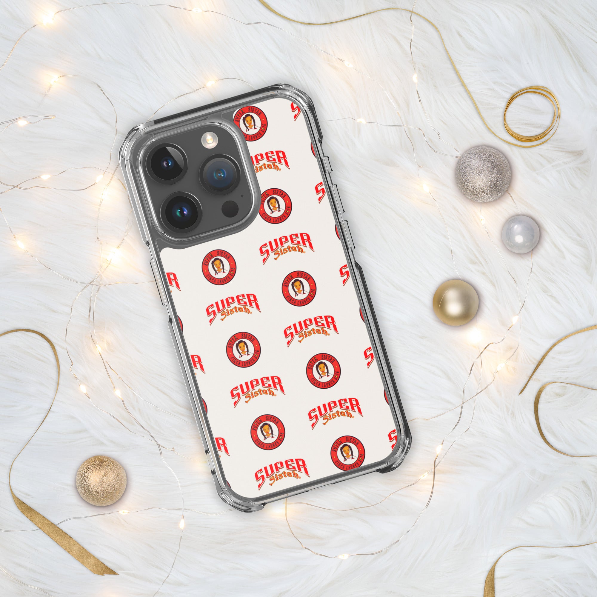 Clear Case for iPhone® Super Sistah logo - VivaSistah