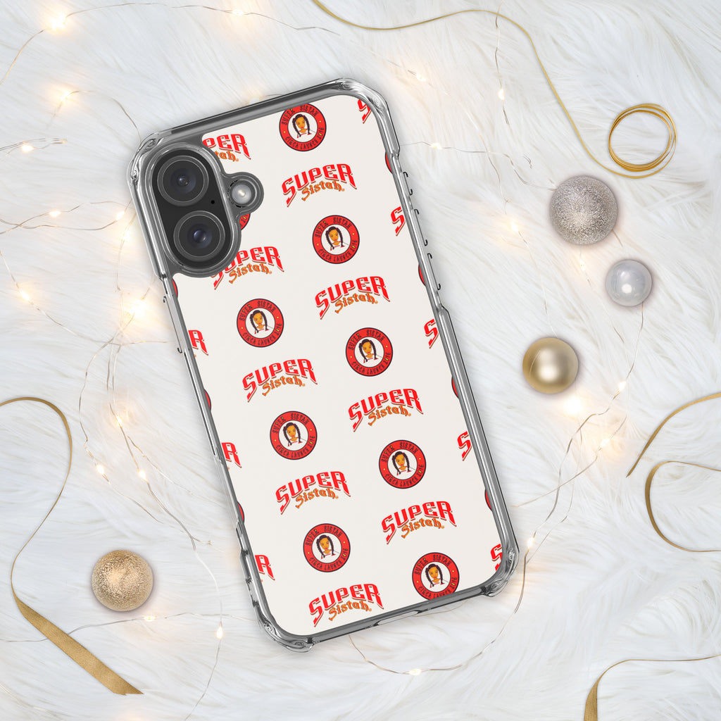 Clear Case for iPhone® Super Sistah logo - VivaSistah