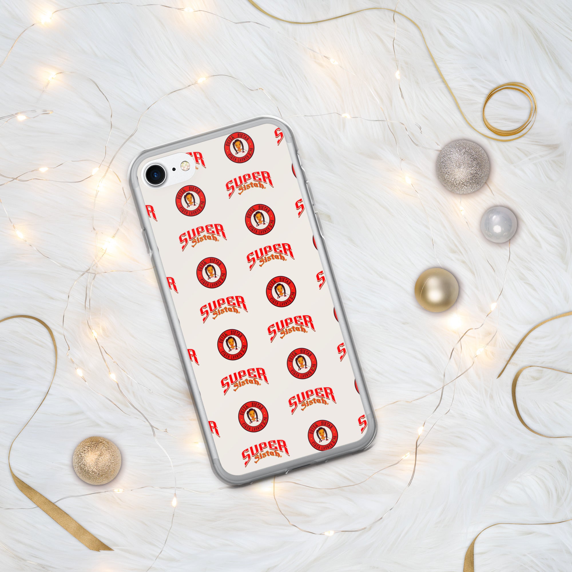 Clear Case for iPhone® Super Sistah logo - VivaSistah