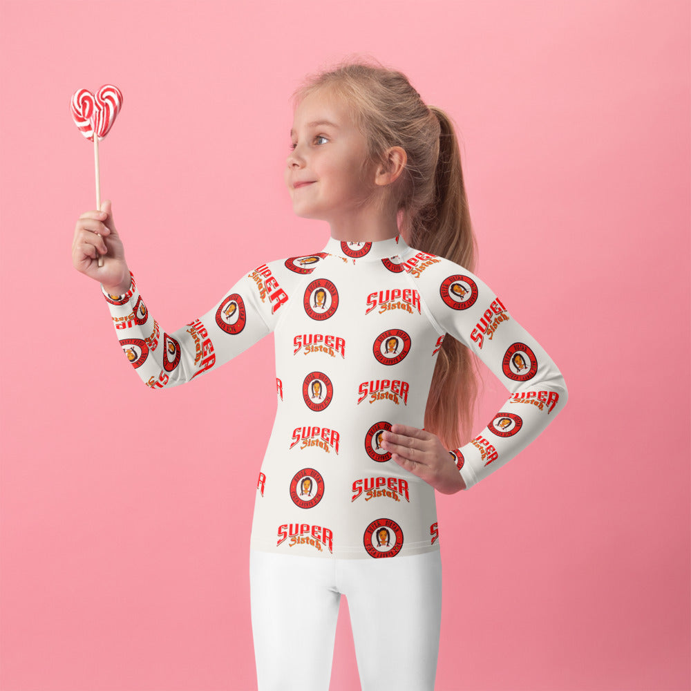 Kids Rash Guard Super Sistah logo - VivaSistah
