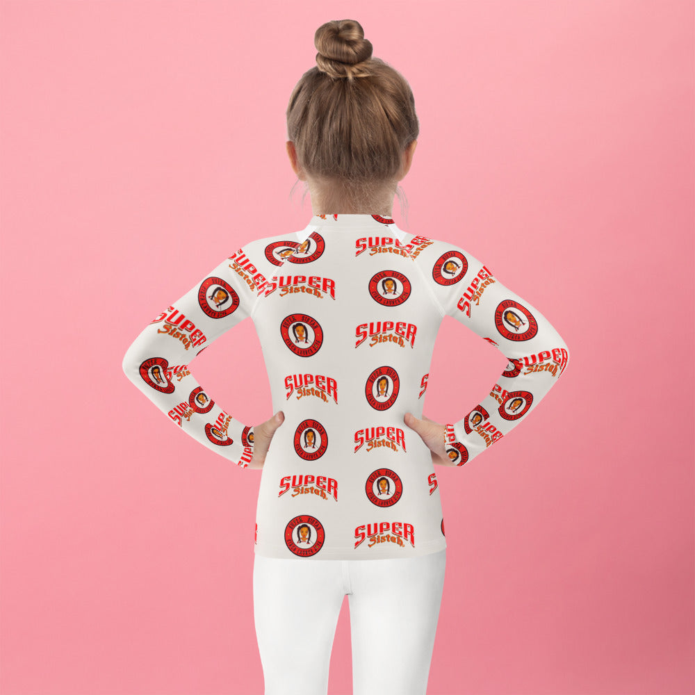 Kids Rash Guard Super Sistah logo - VivaSistah