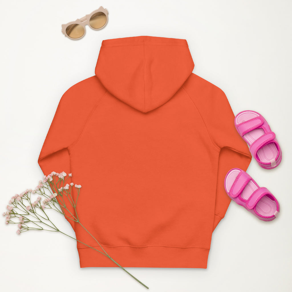 Kids eco hoodie Super Sistah Orange - VivaSistah