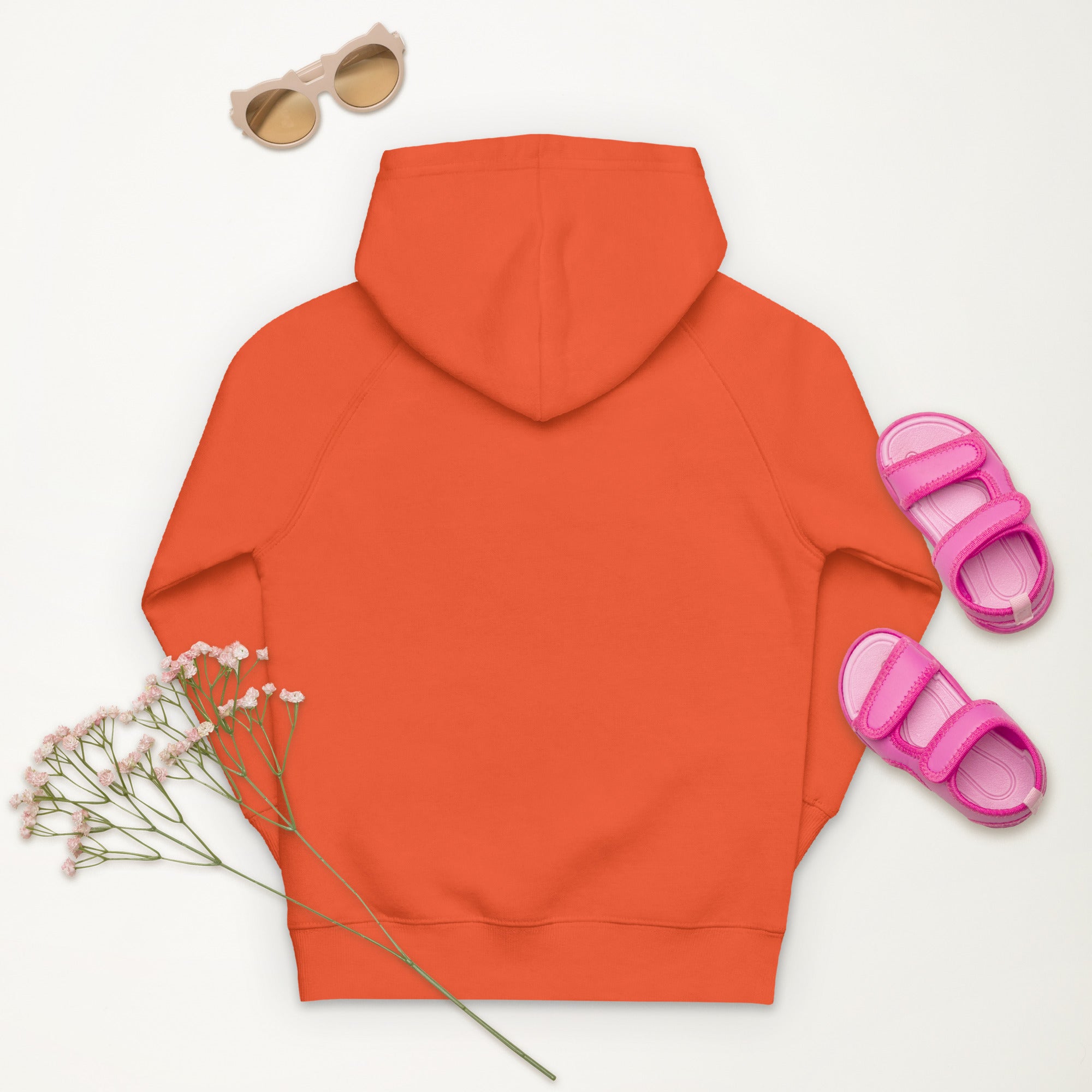 Kids eco hoodie Super Sistah Orange - VivaSistah