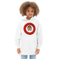 Kids fleece hoodie Super Sistah Circa red - VivaSistah